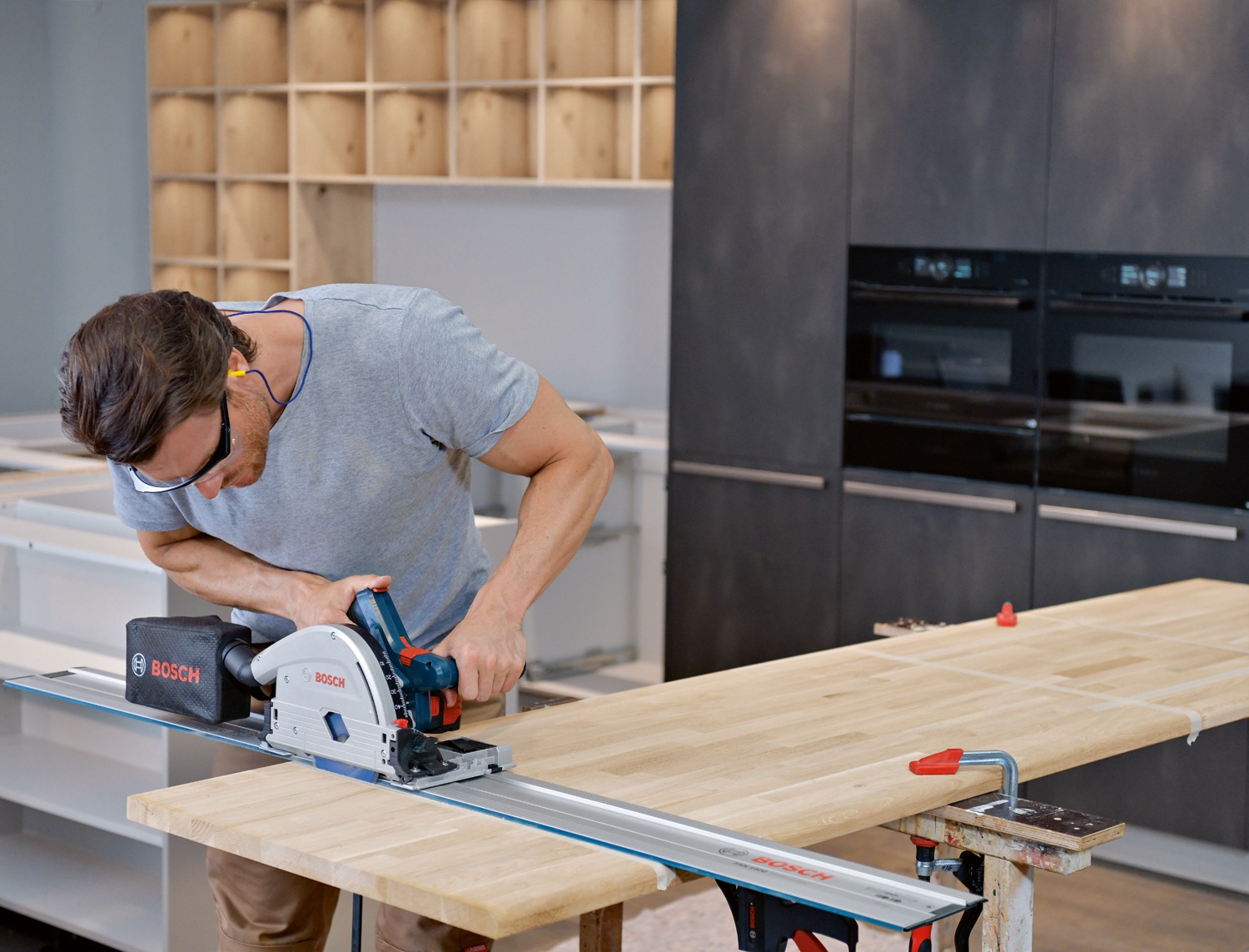 Bosch Professional Akku-Tauchsäge »GKT 18V-52 GC«, mit L-BOXX, ohne Akku und Ladegerät