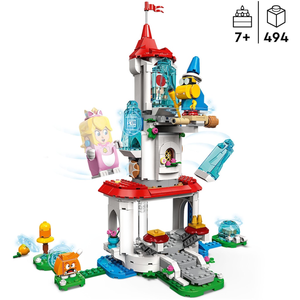 LEGO® Konstruktionsspielsteine »Katzen-Peach-Anzug und Eisturm – Erweiterungsset (71407)«, (494 St.), LEGO® Super Mario