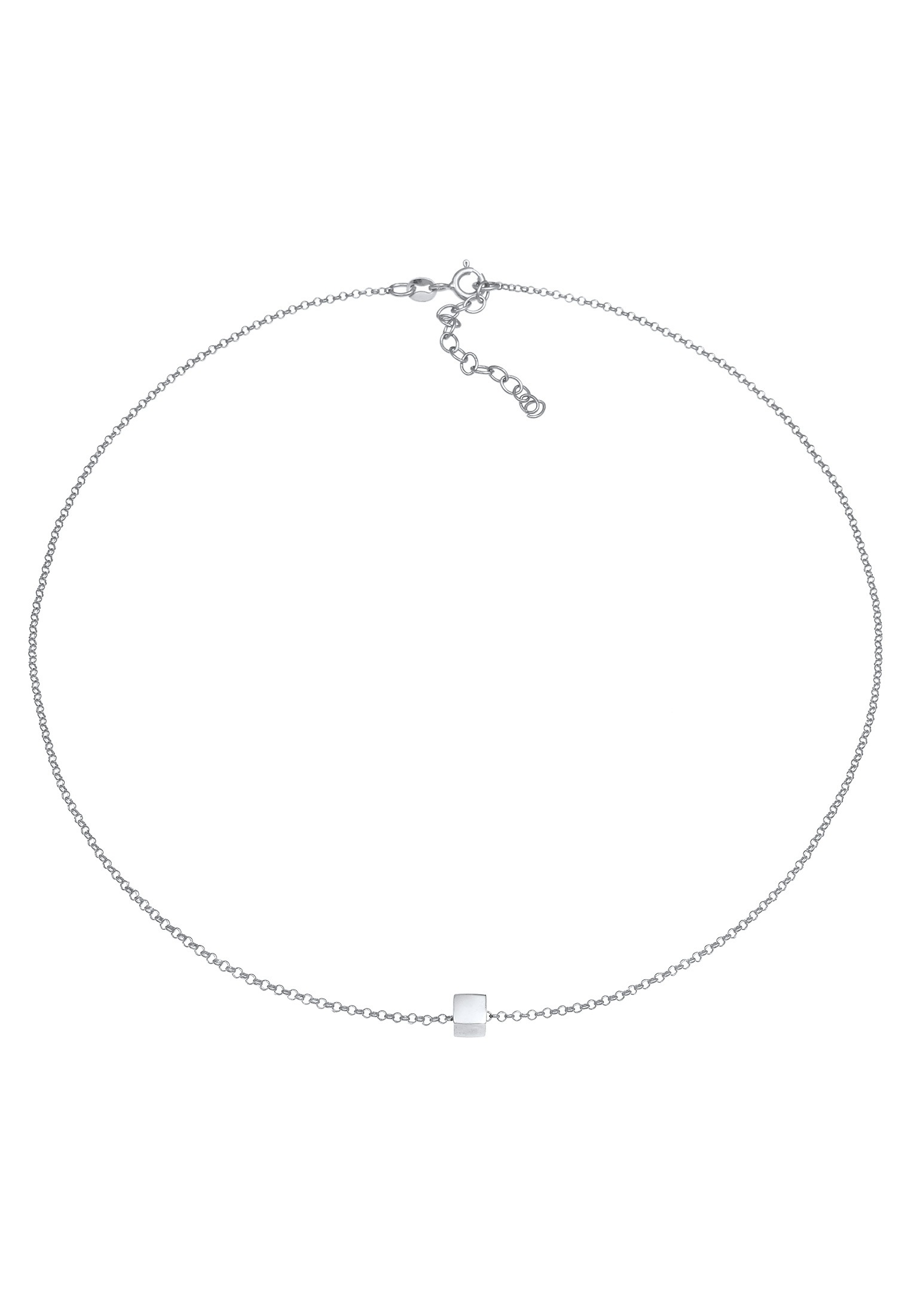 Elli Choker »Halskette Choker Würfel Viereck Geo 925 Silber«