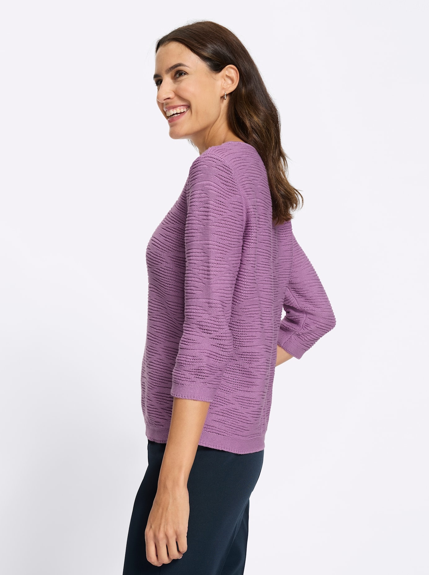 Inspirationen Ajourpullover »Baumwoll-Pullover«