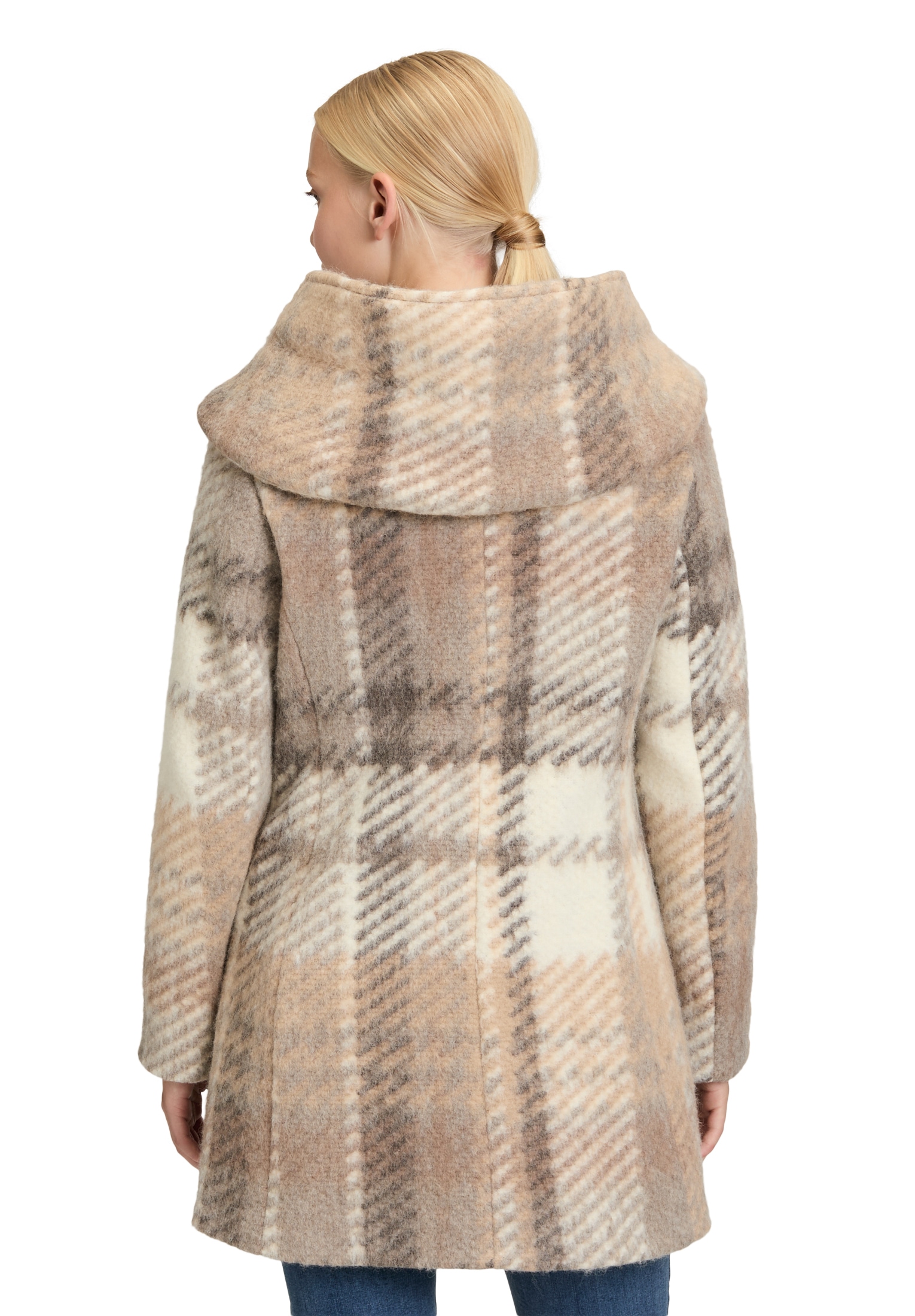 Amber & June Kurzjacke »Kurzmantel mit Kapuze«