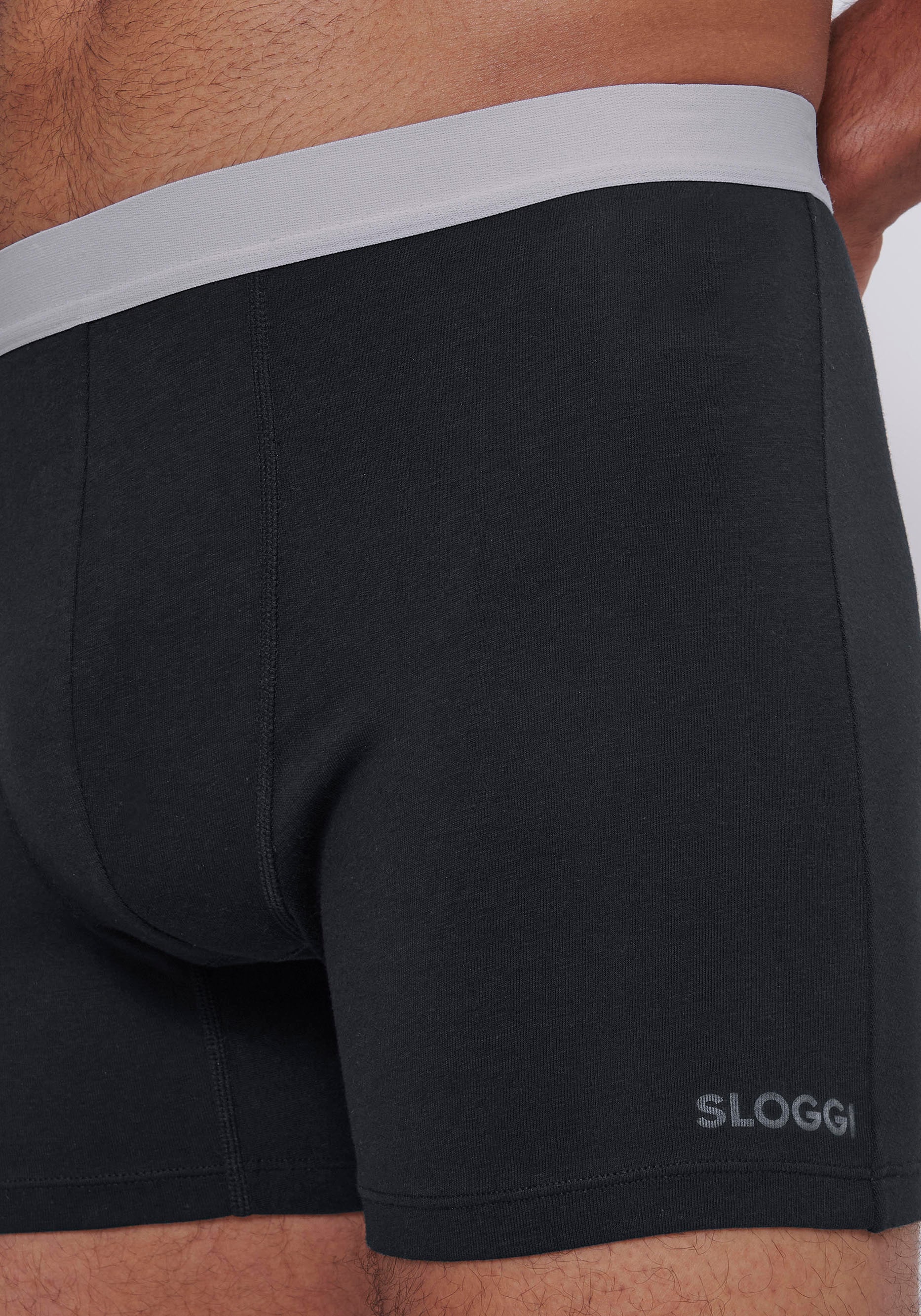 sloggi Retro Boxer »men GO ABC 2.0 Short 2P«, (2er Pack), dezentes, gedrucktes sloggi-Logo am Saum