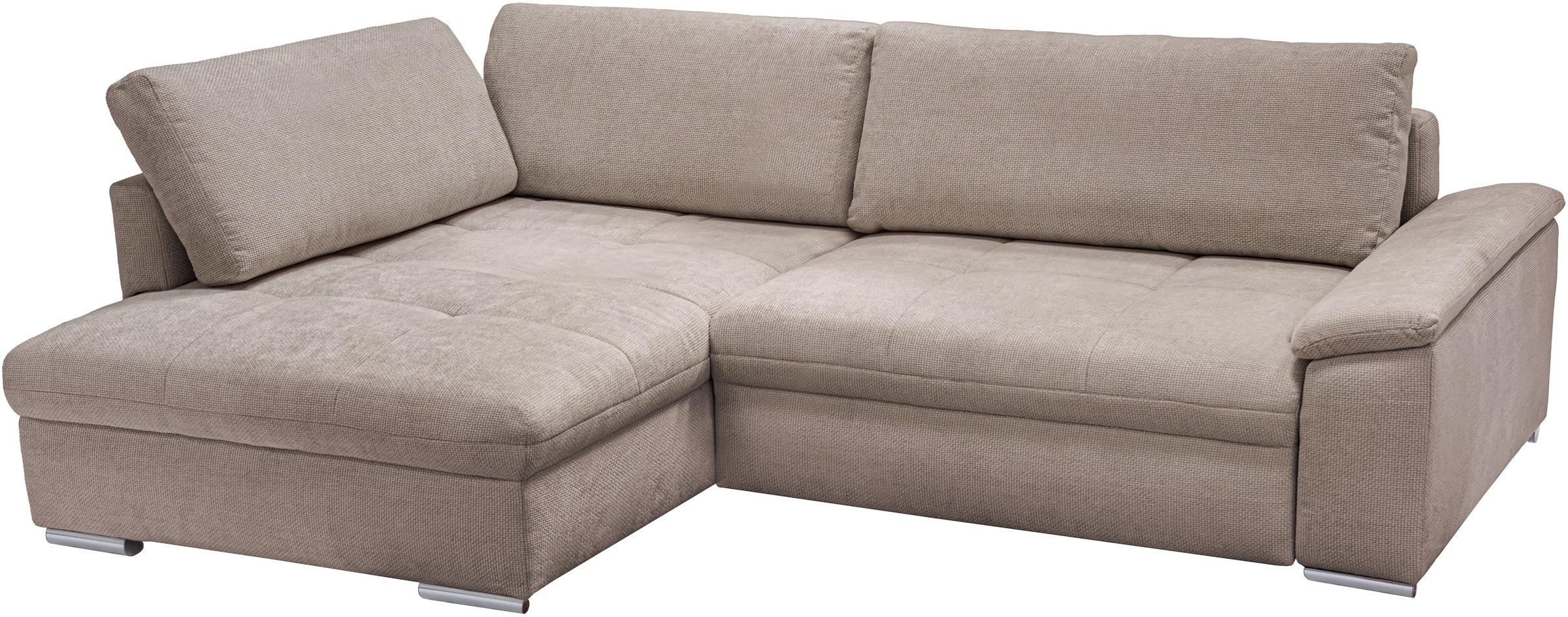exxpo - sofa fashion Ecksofa »Casa Grande inkl. Bettfunktion, Bettkasten, bequem«, L-Form, guter Sitzkomfort, große Liegefläche