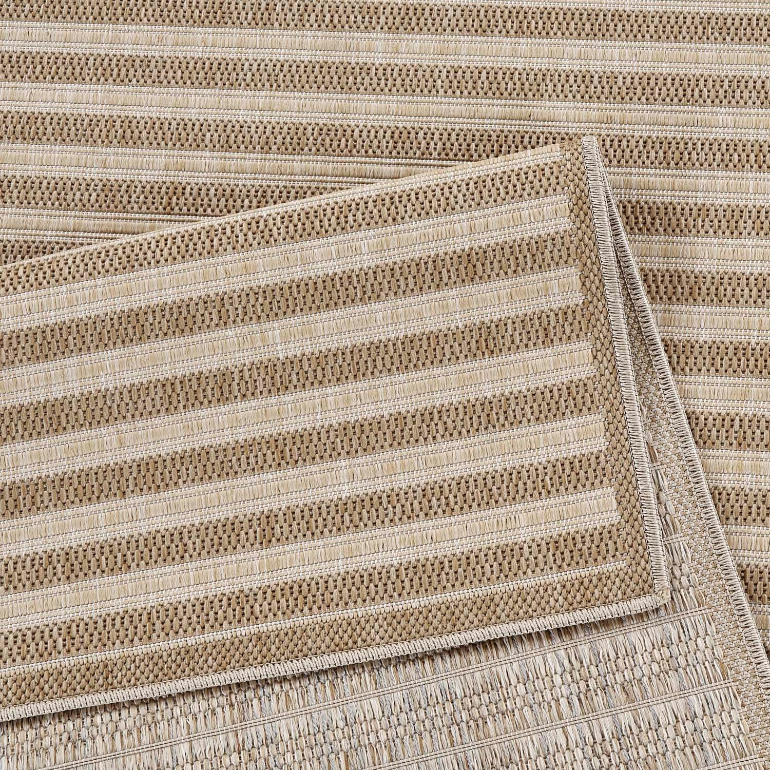 Carpet City Outdoorteppich »Outdoor 102 ,  auch in rund« rechteckig 5 mm Höhe Witterungsbeständig für Balkon, Terrasse, In und Outdoor, Sisal Optik