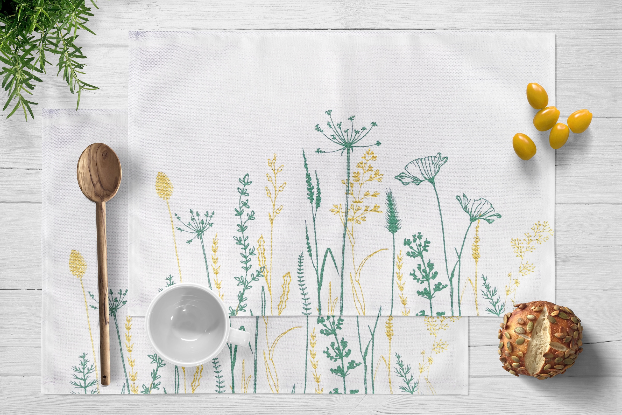 OTTO home Platzset »Nérac« 2er Set, basic, bedruckt, pflegeleicht, Esszimmer, Wohnzimmer,