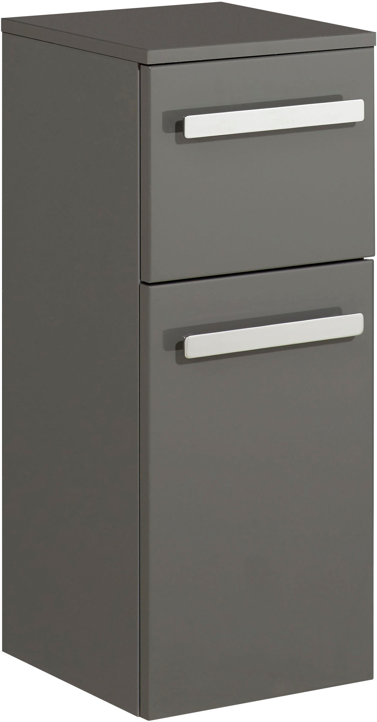 Saphir Badmöbel-Set »Serie 4005, vormontiert, Glaswaschbecken, Spiegelschrank«, (Set, 6 St.), Badezimmer-Set mit Unterschrank, Hängeschrank, Hochschrank, Türdämpfer