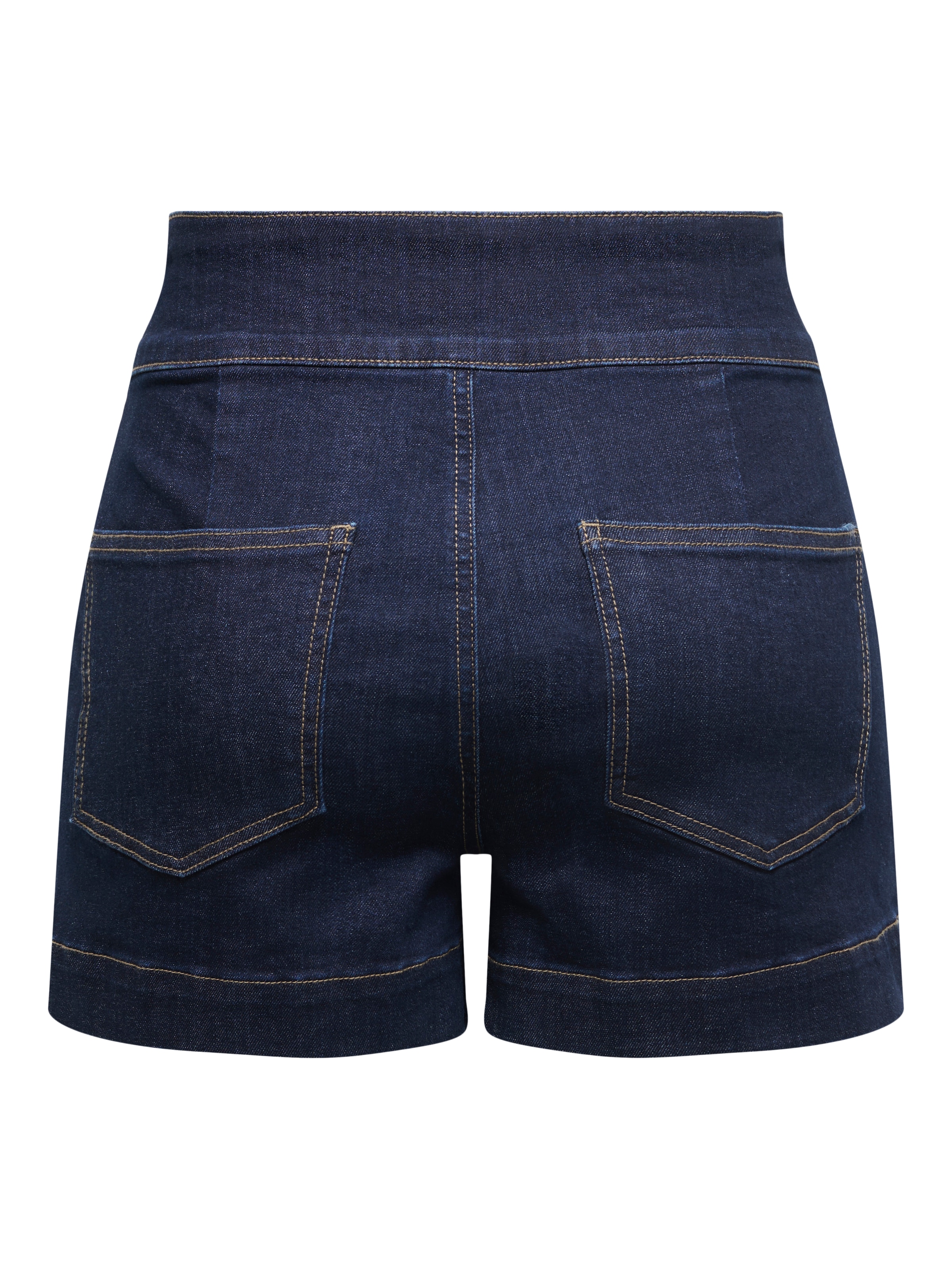 ONLY Jeansshorts »ONLEMILIA HW GOLD BUT DNM SHORTS NOOS« Materialmix, regular fit, High Waist