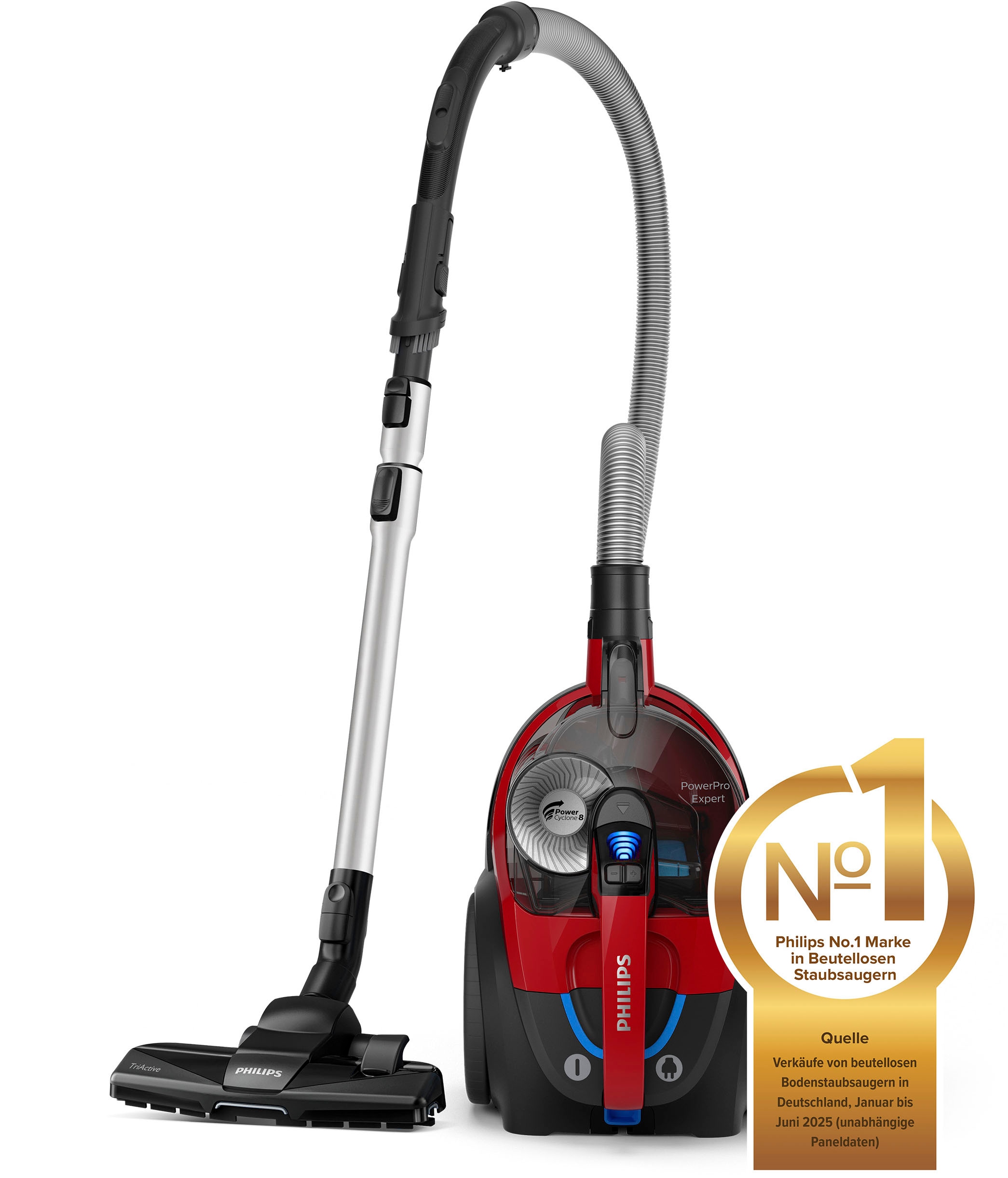 Philips Bodenstaubsauger »FC9729/09 PowerPro Expert« 900 W beutellos Allergy H13-Filter, mit 2 l Fassungsvermögen und TriActive-Düse