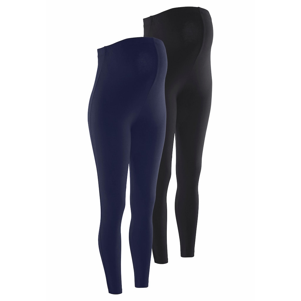 Neun Monate Umstandsleggings », 2er Pack Hose für Schwangerschaft und Stillzeit«, (Packung, 2 tlg.)