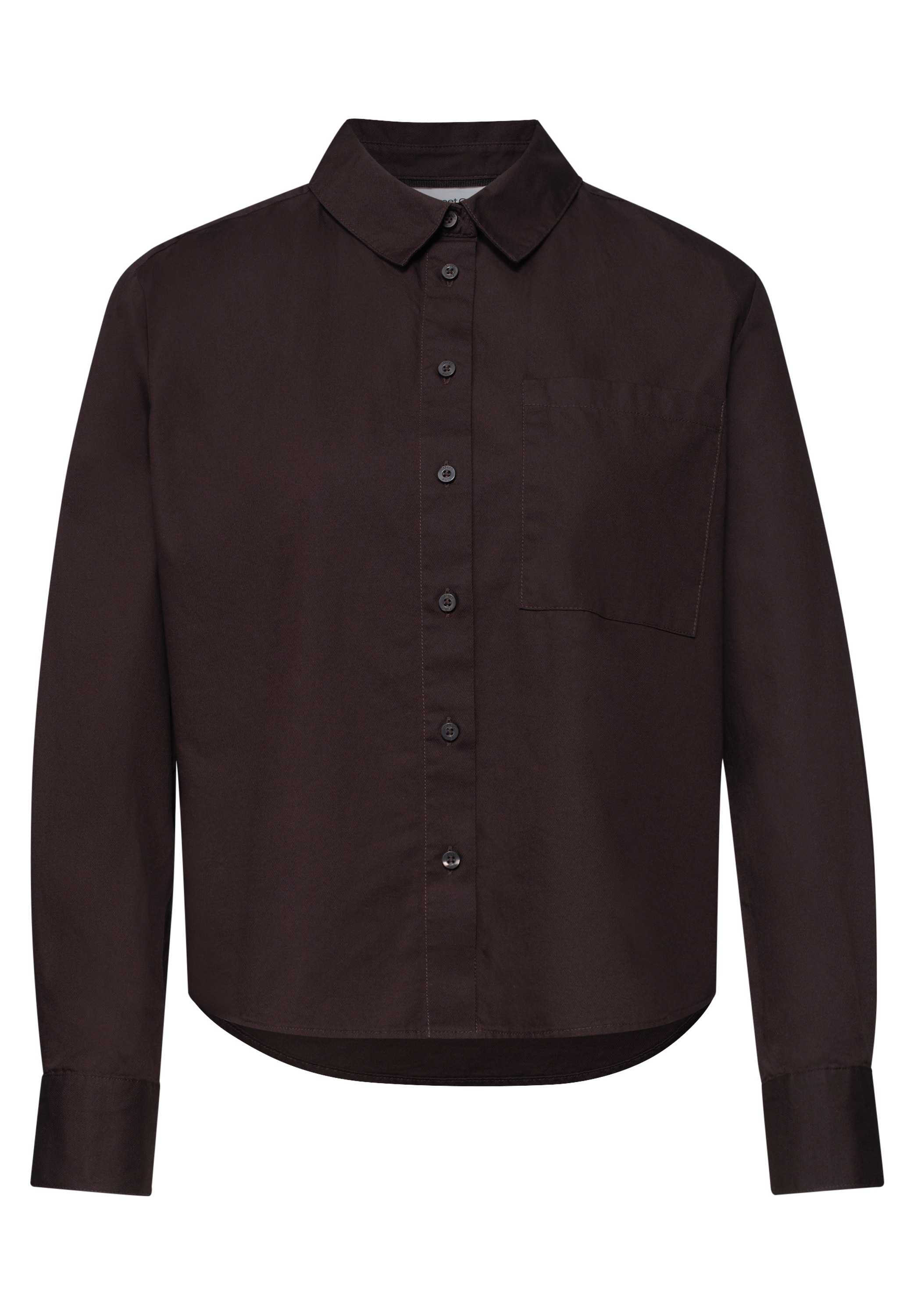 STREET ONE Langarmbluse mit Hemdkragen aus Twill