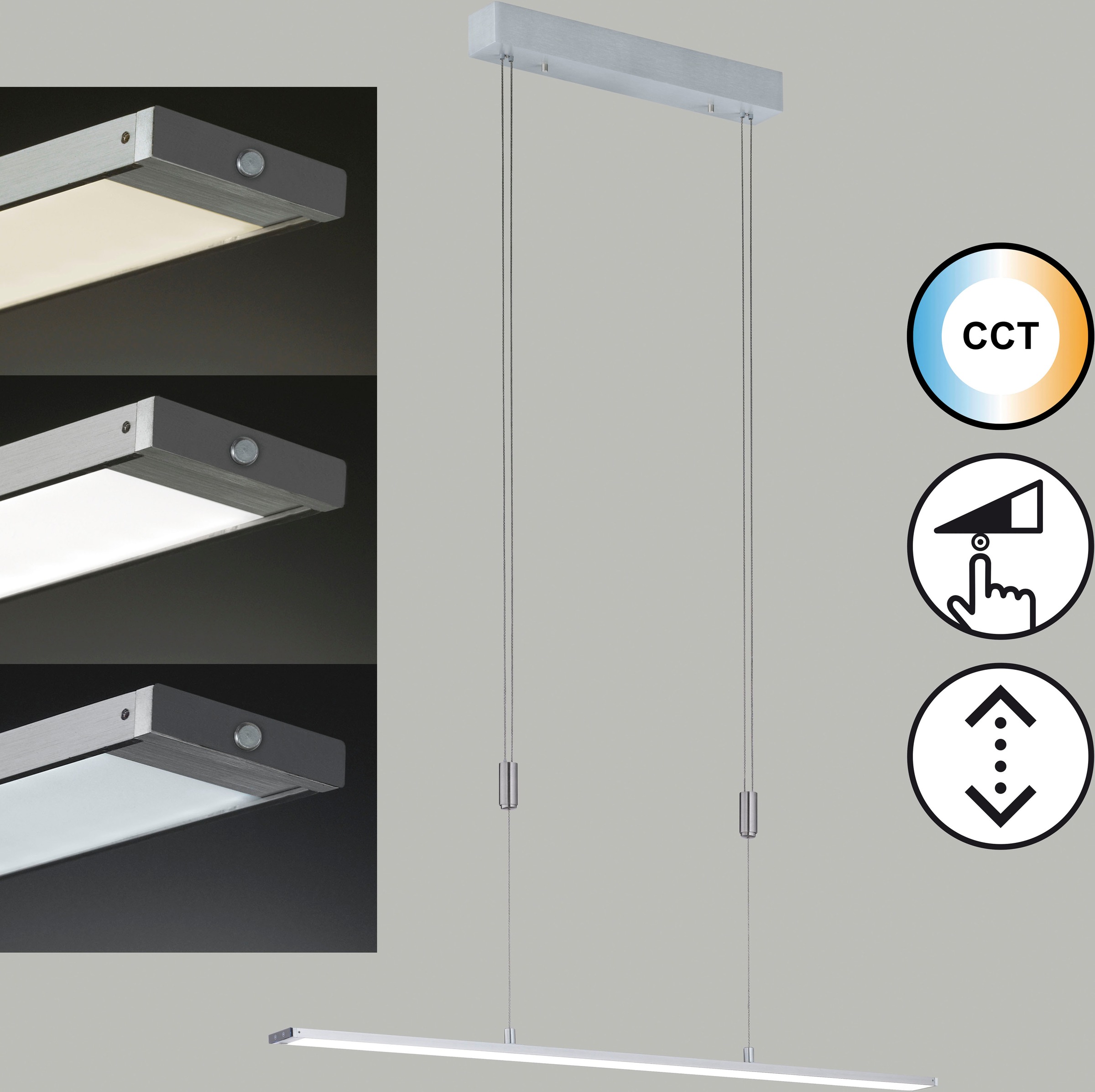 FISCHER & HONSEL Pendelleuchte »Metz«, Leuchtmittel LED-Modul | LED wechselbar, langlebige LED, dimmbar