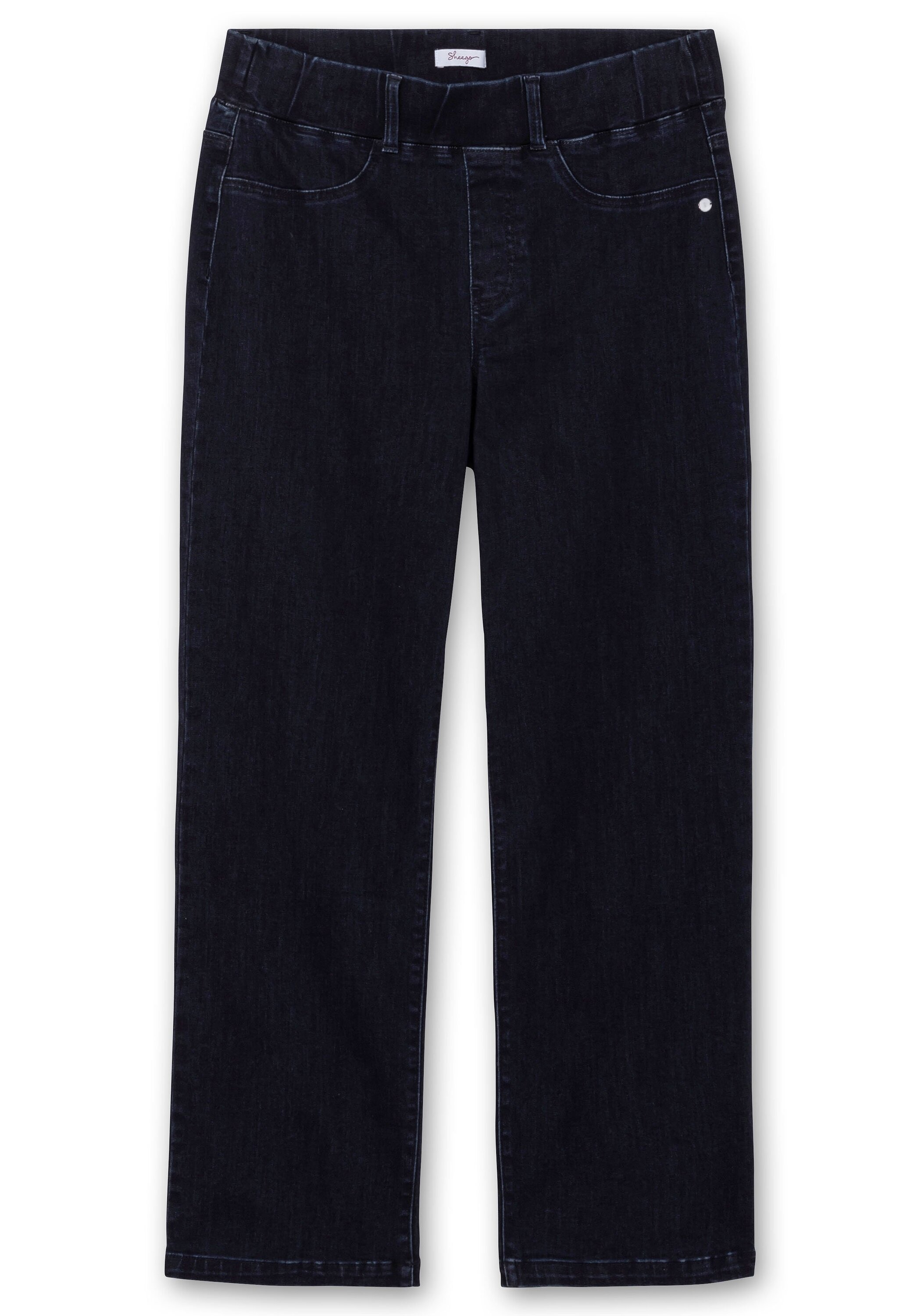 Sheego Stretch-Jeans »Weite Jeans mit Schlupfbund im Curvy-Schnitt ELLA«
