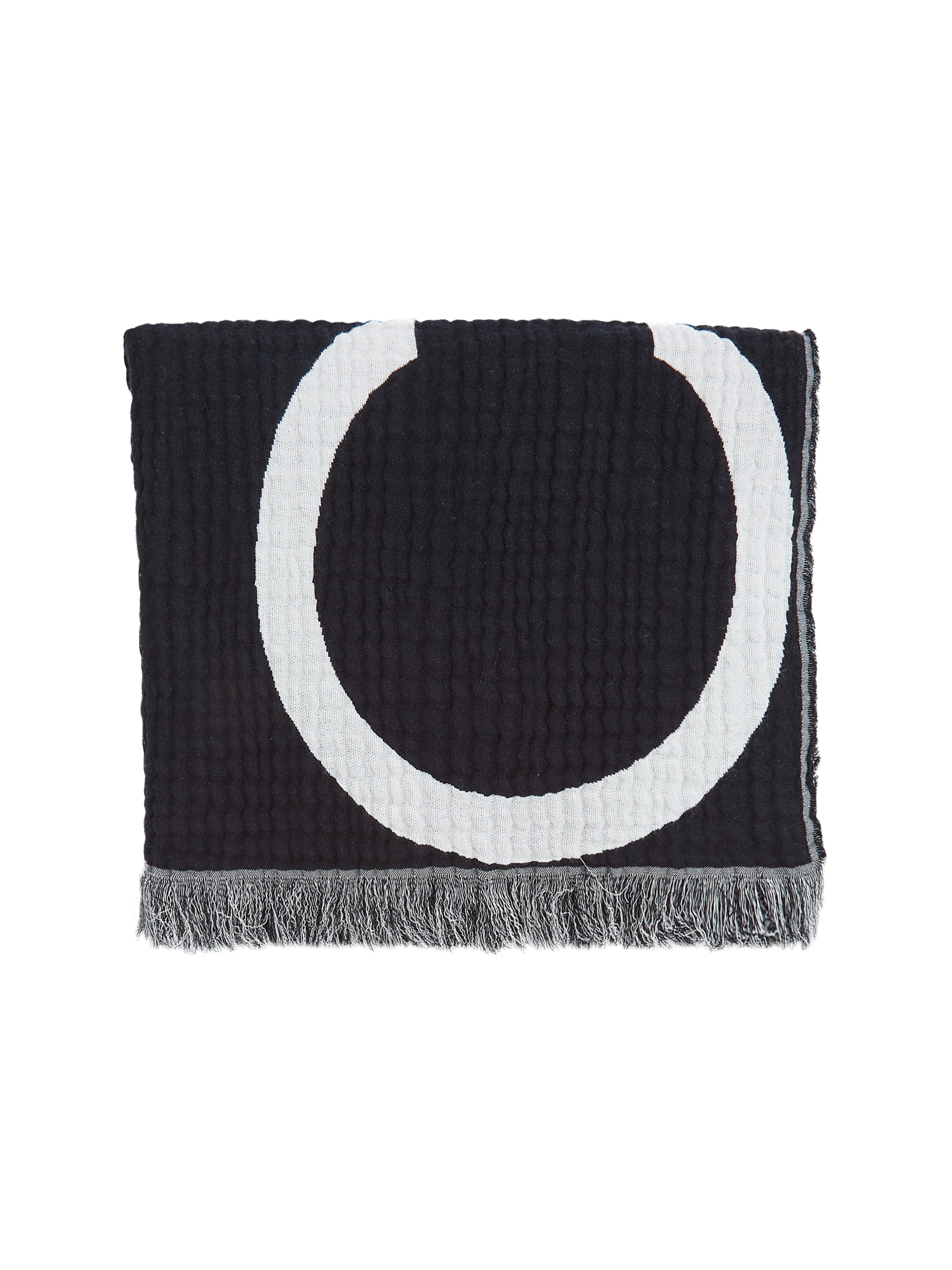 Calvin Klein Schal »LOGO 2-TONES COTTON GAUGE SCARF«, Logostickerei