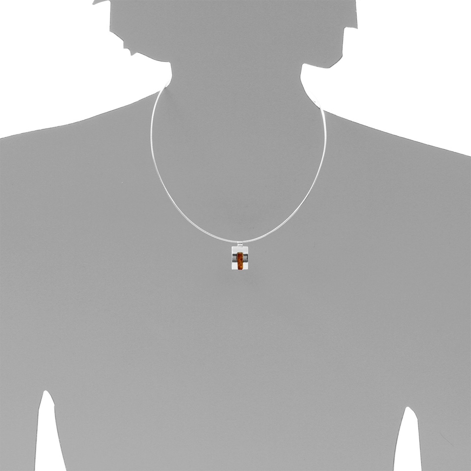 OSTSEE-SCHMUCK Kettenanhänger »- Zera - Silber 925/000 - Bernstein«