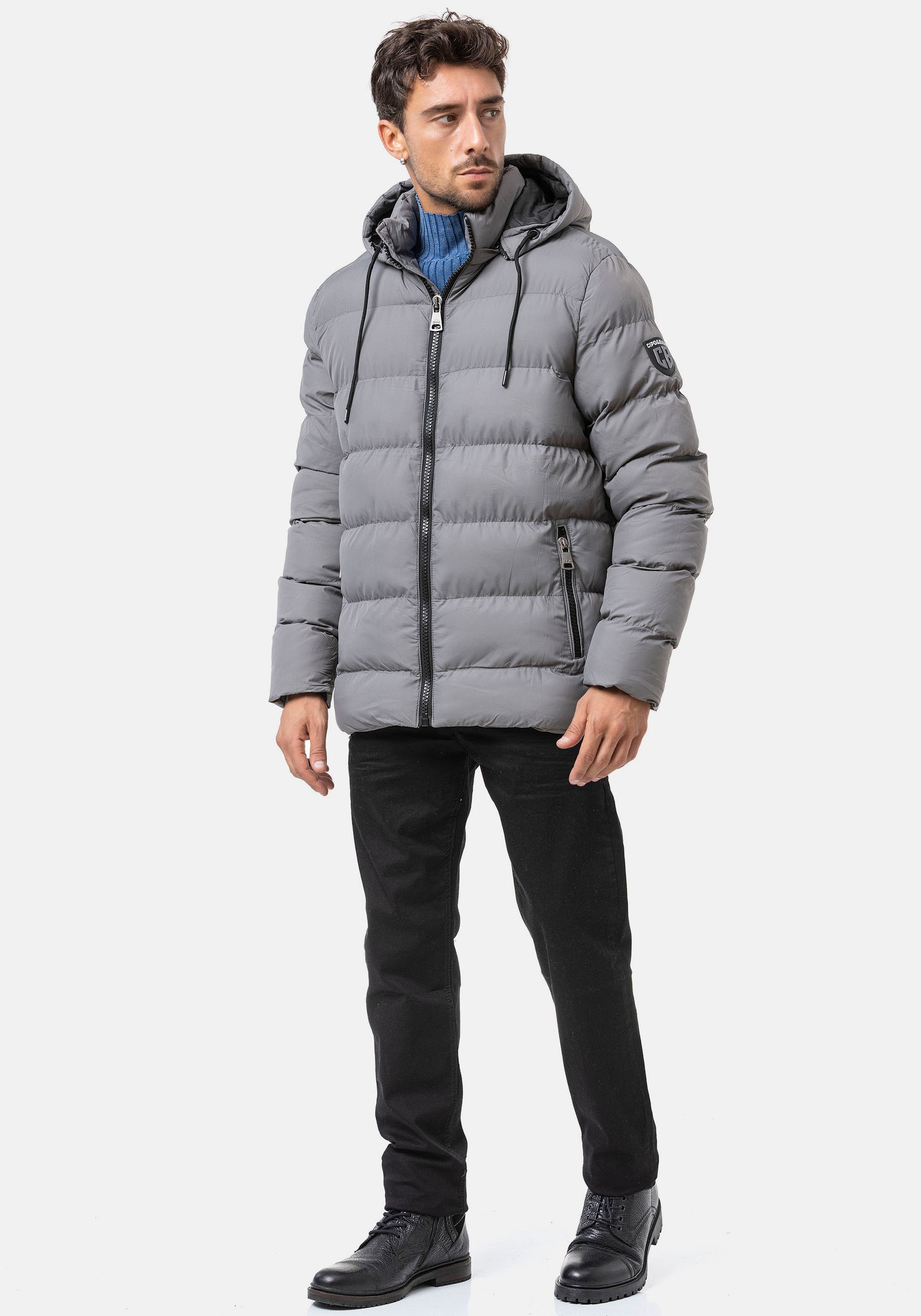 Cipo & Baxx Steppjacke mit Kapuze