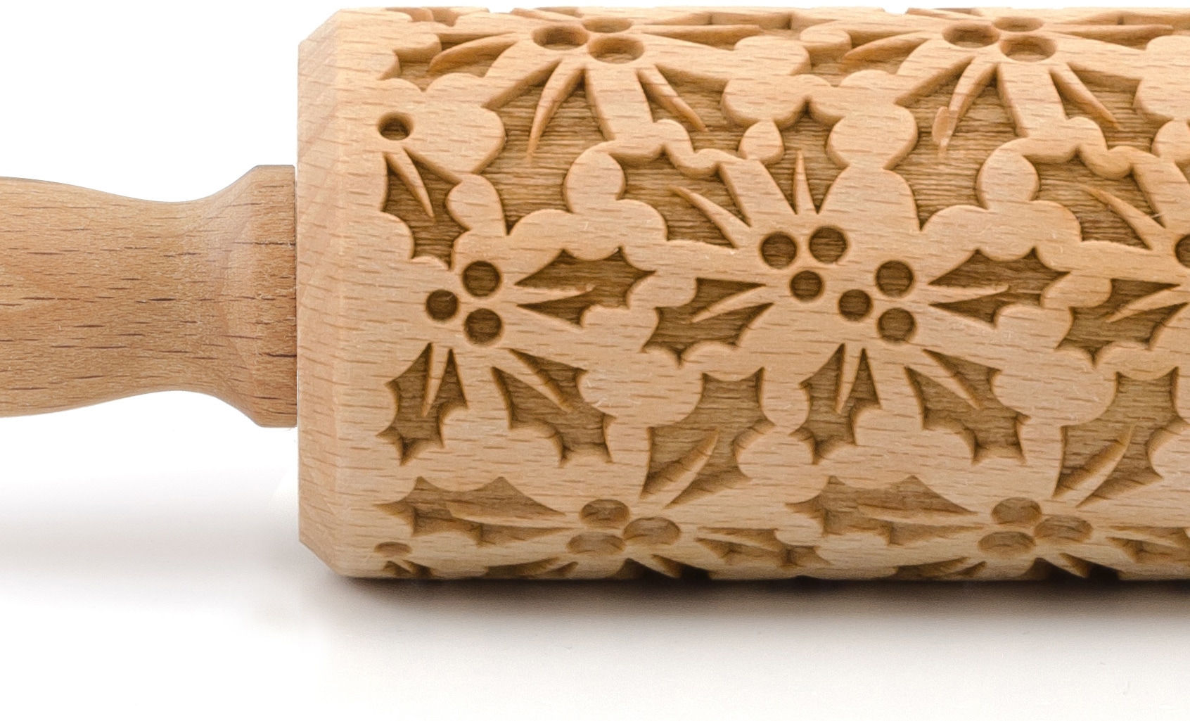 folkroll Teigroller »3D-Motiv-Teigrolle« Stechpalme