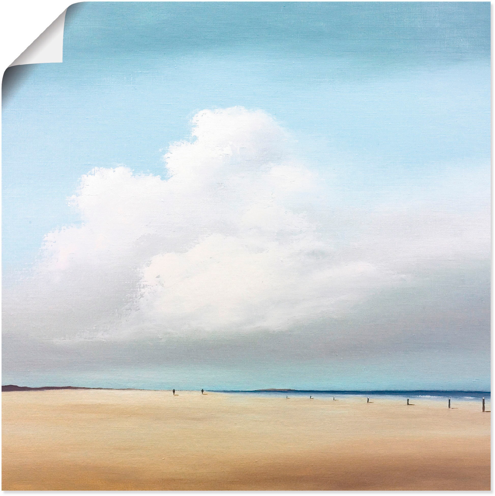 Artland Wandbild »Spaziergang II«, Strand, (1 St.), in vielen Größen & Produktarten -Leinwandbild, Poster, Wandaufkleber / Wandtattoo auch für Badezimmer geeignet