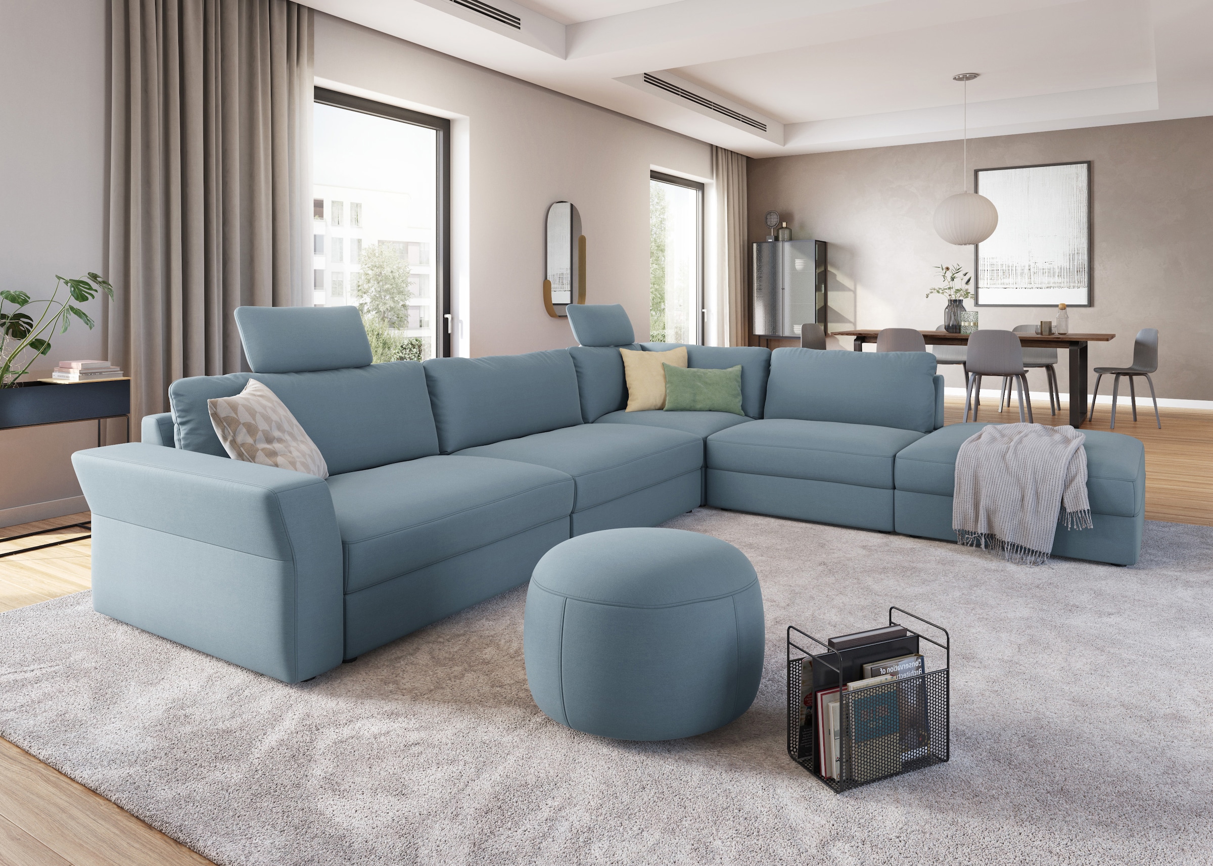 sit&more Ecksofa »Cadabra L-Form«, Breite 356 cm, mit Sitztiefenverstellung