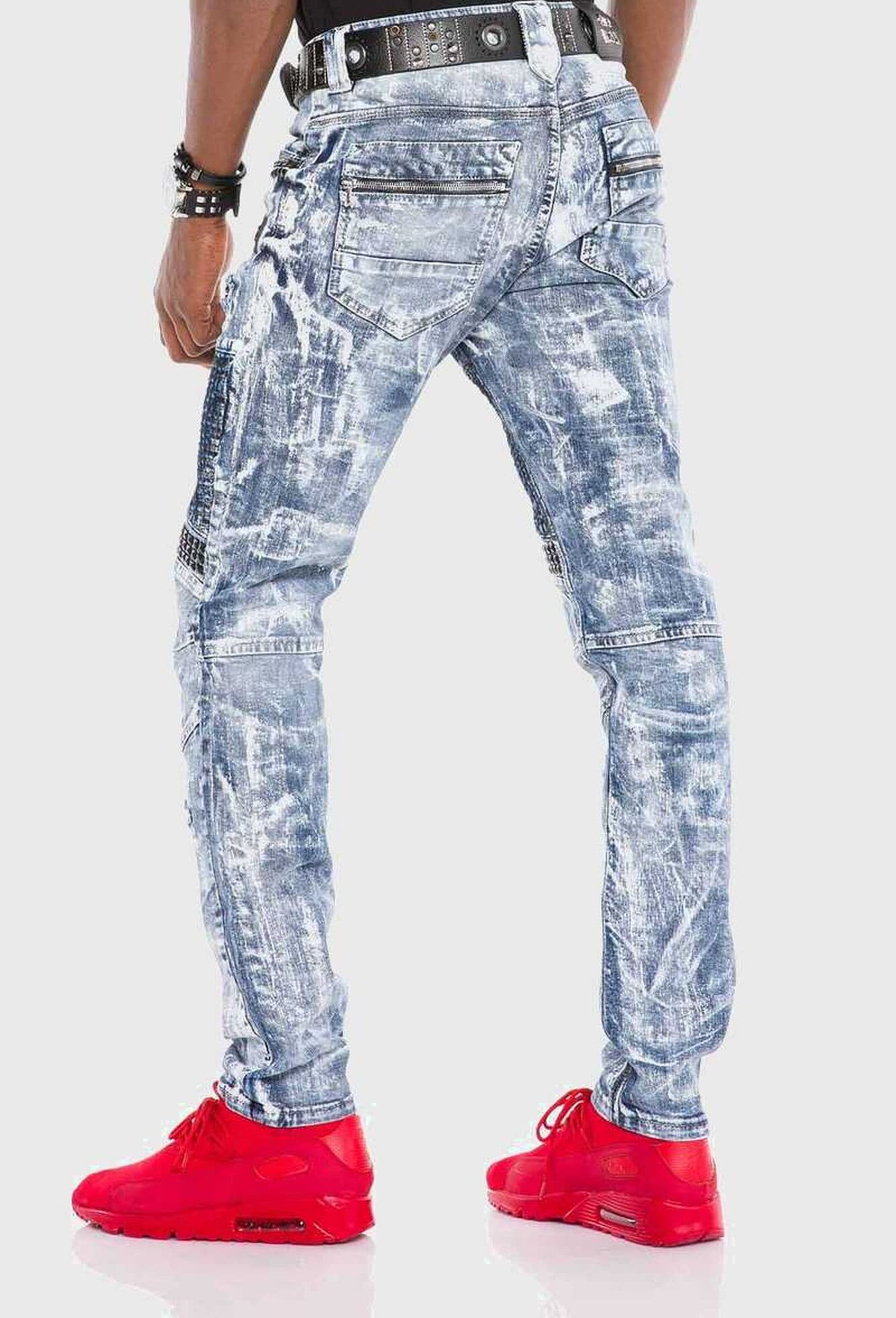 Cipo & Baxx Slim-fit-Jeans »Cipo & Baxx Jeans« mit Ziersteinen