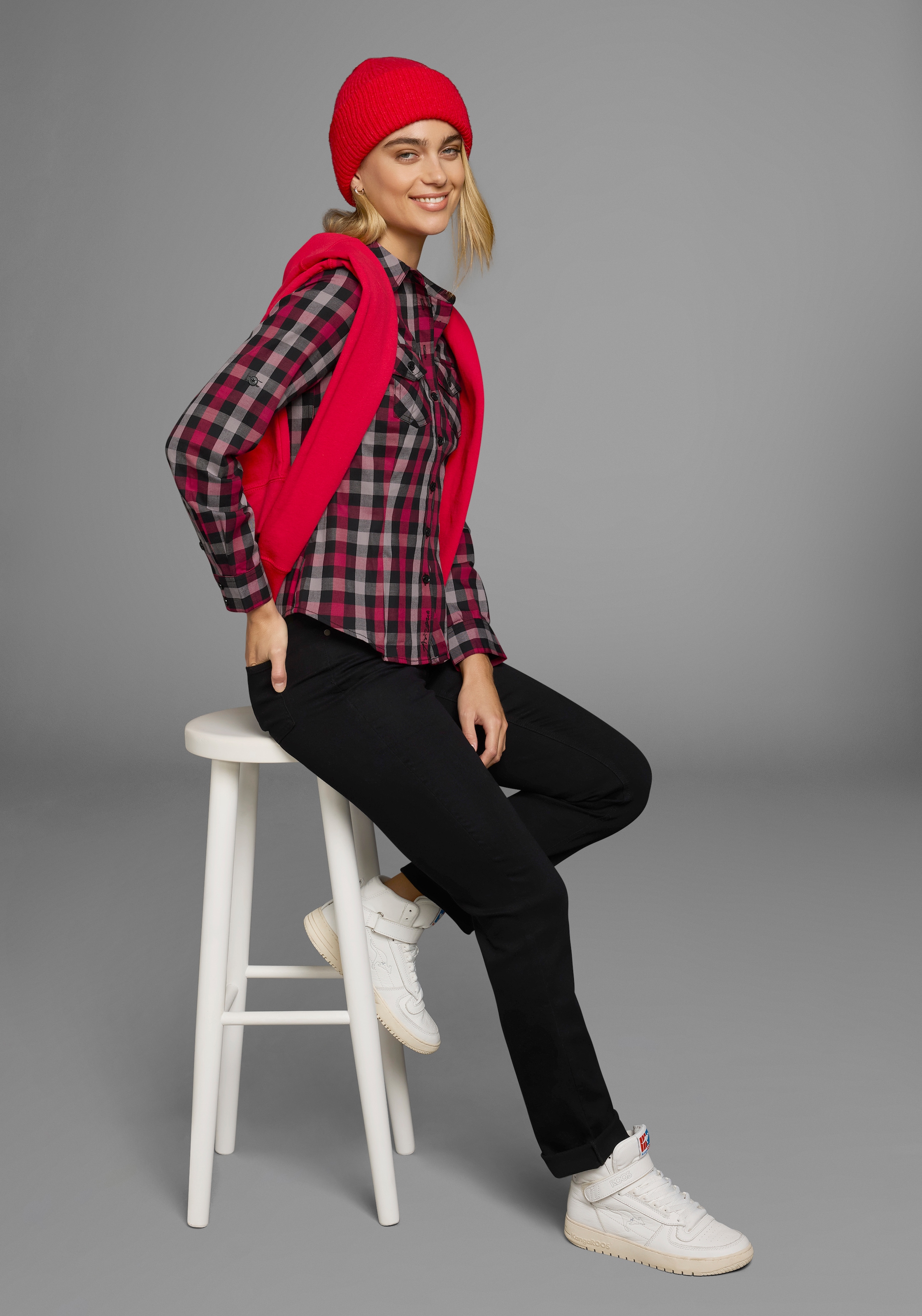 Arizona Karobluse, Lässiger-Holzfäller-Look