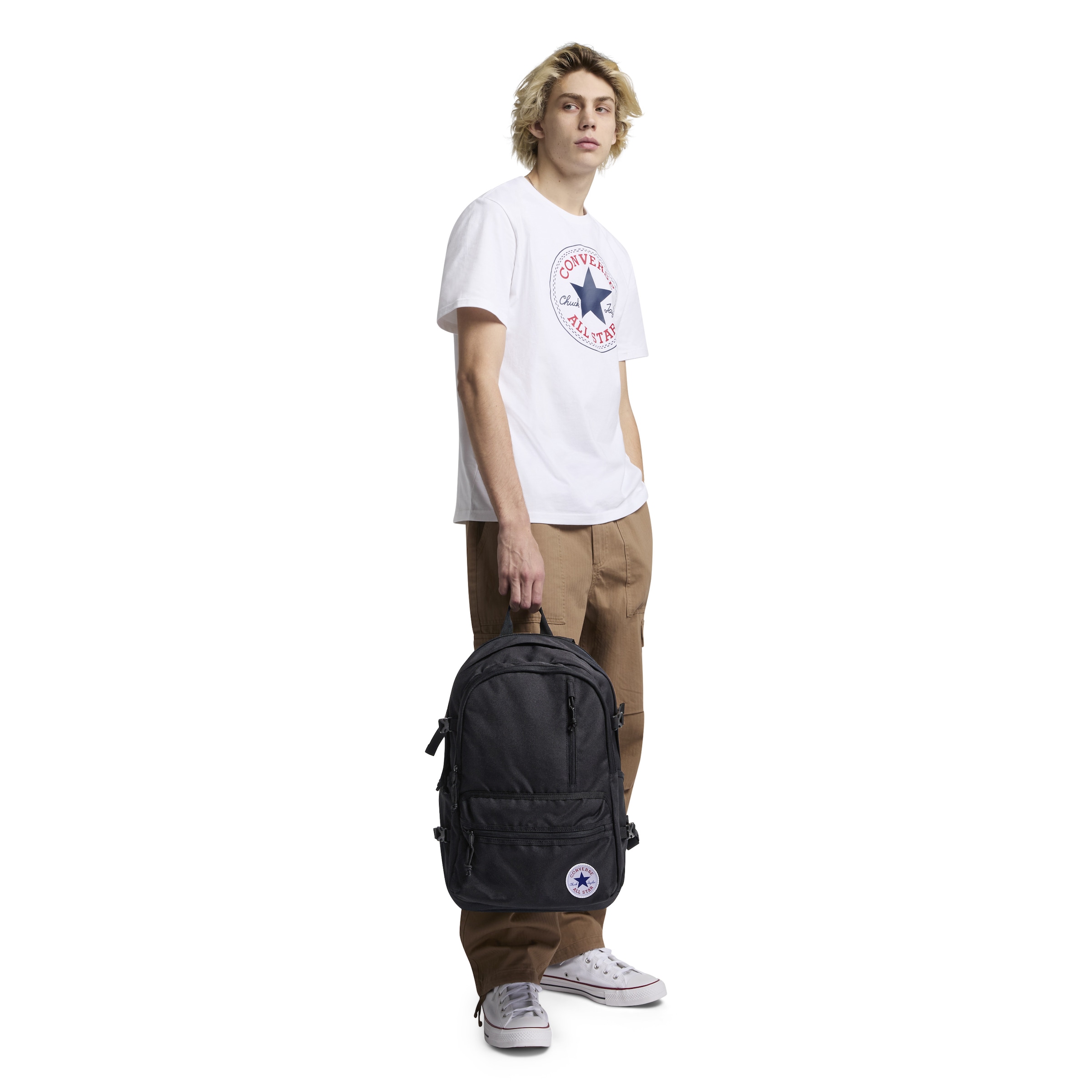 Converse Rucksack »STRAIGHT EDGE BACKPACK« für Erwachsene, 26 Liter Volumen, drei separate Taschen