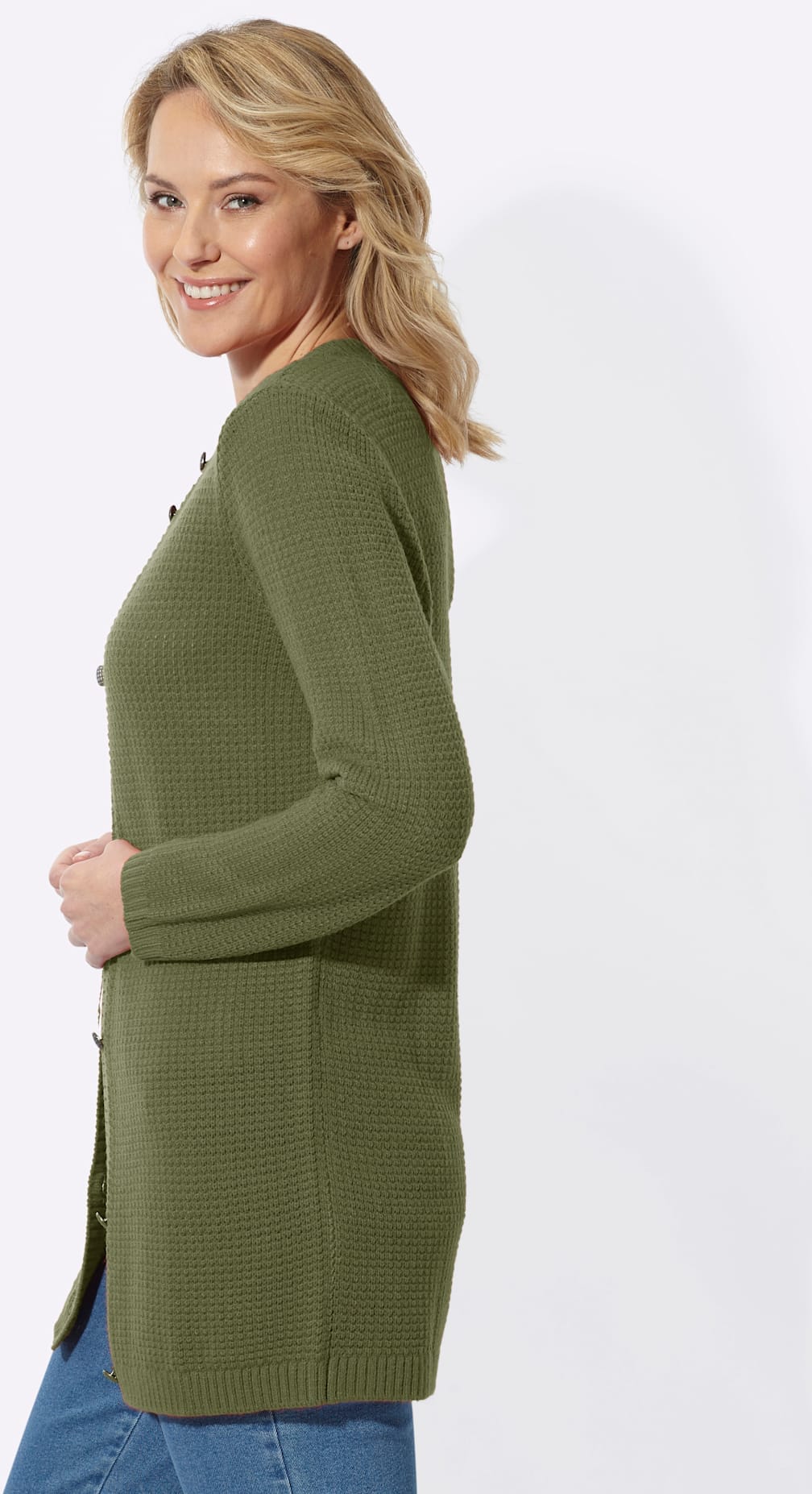 Classic Basics Longstrickjacke