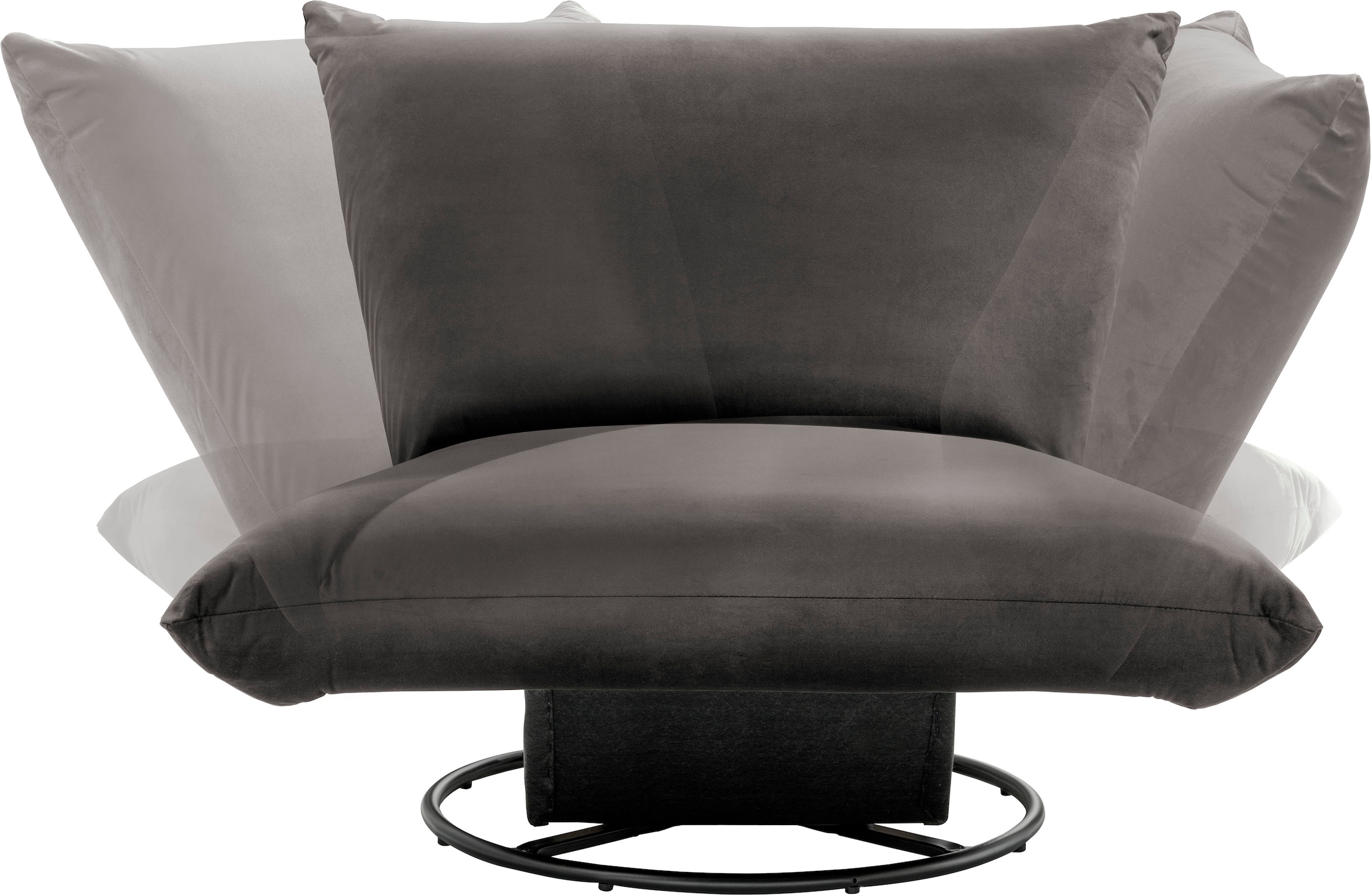 Home affaire Drehsessel »Cremona« 360° drehbar mit Metallfuß