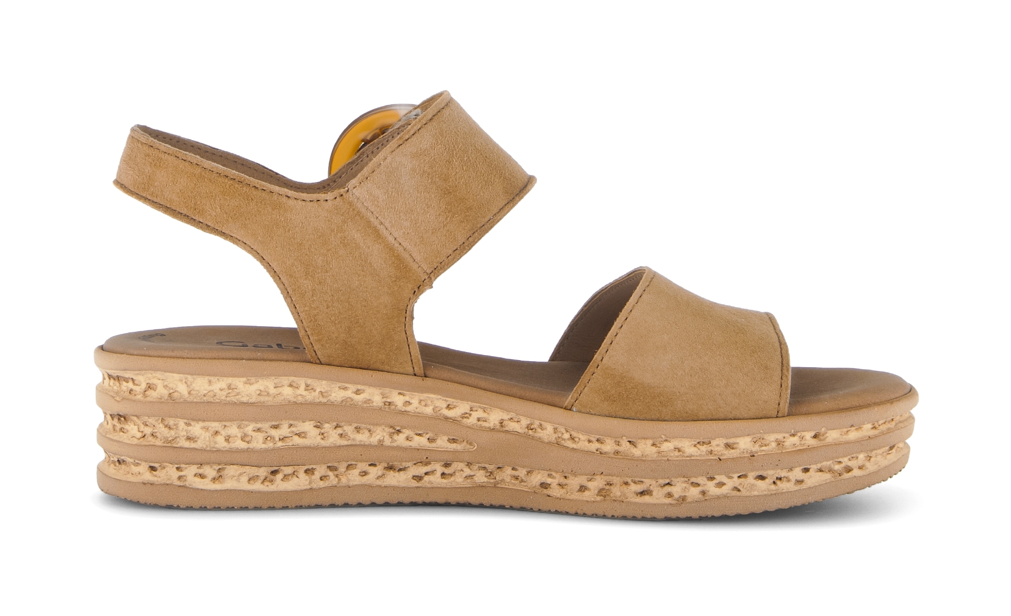 Gabor Keilsandalette  , Riemchensandale, Sommerschuh mit modischer Zierschnalle