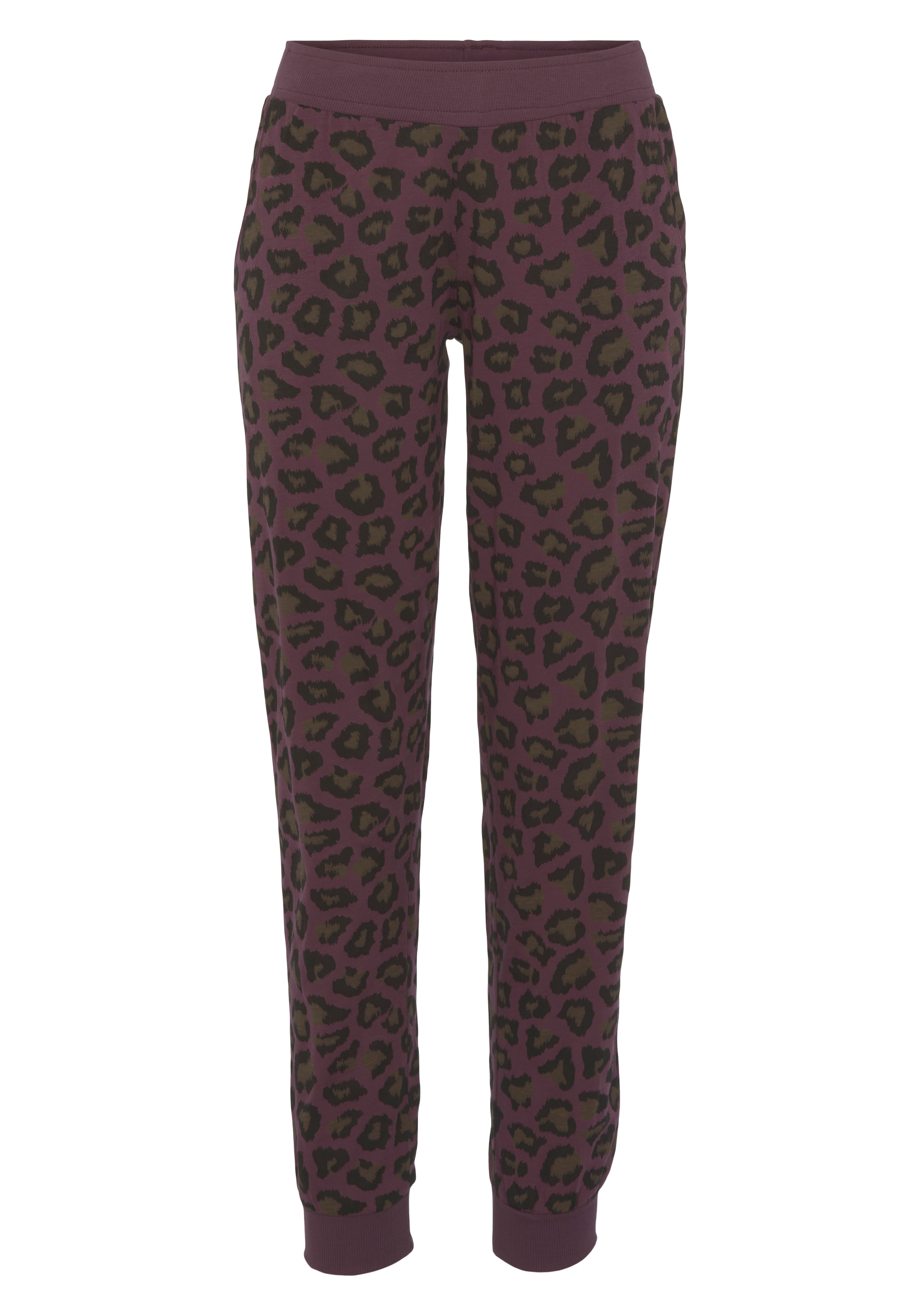 Vivance Dreams Pyjama, (2 tlg.), mit tonalem Animalprint
