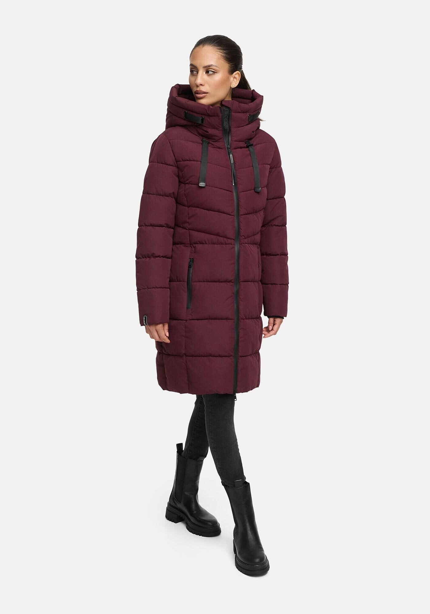 Marikoo Winterjacke »Marikoo Natsukoo Damen Winter Steppjacke lang B978«