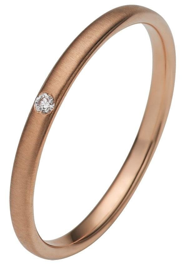 Firetti Trauring »Schmuck Geschenk Gold 375 Hochzeit Ehering "LIEBE"« Made in Germany, wahlweise mit oder ohne Brillant