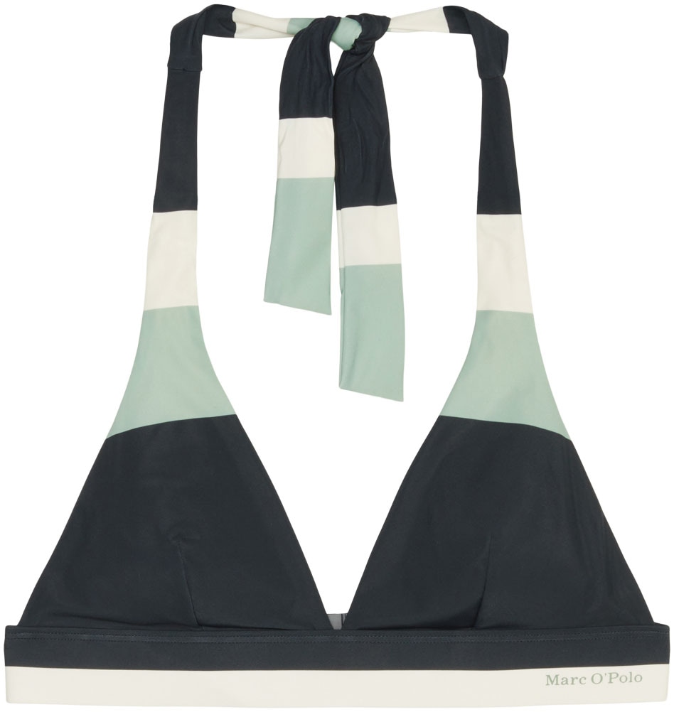 Marc O'Polo Triangel-Bikini-Top »Summer Stripes«, mit modernem Farbblockdesign