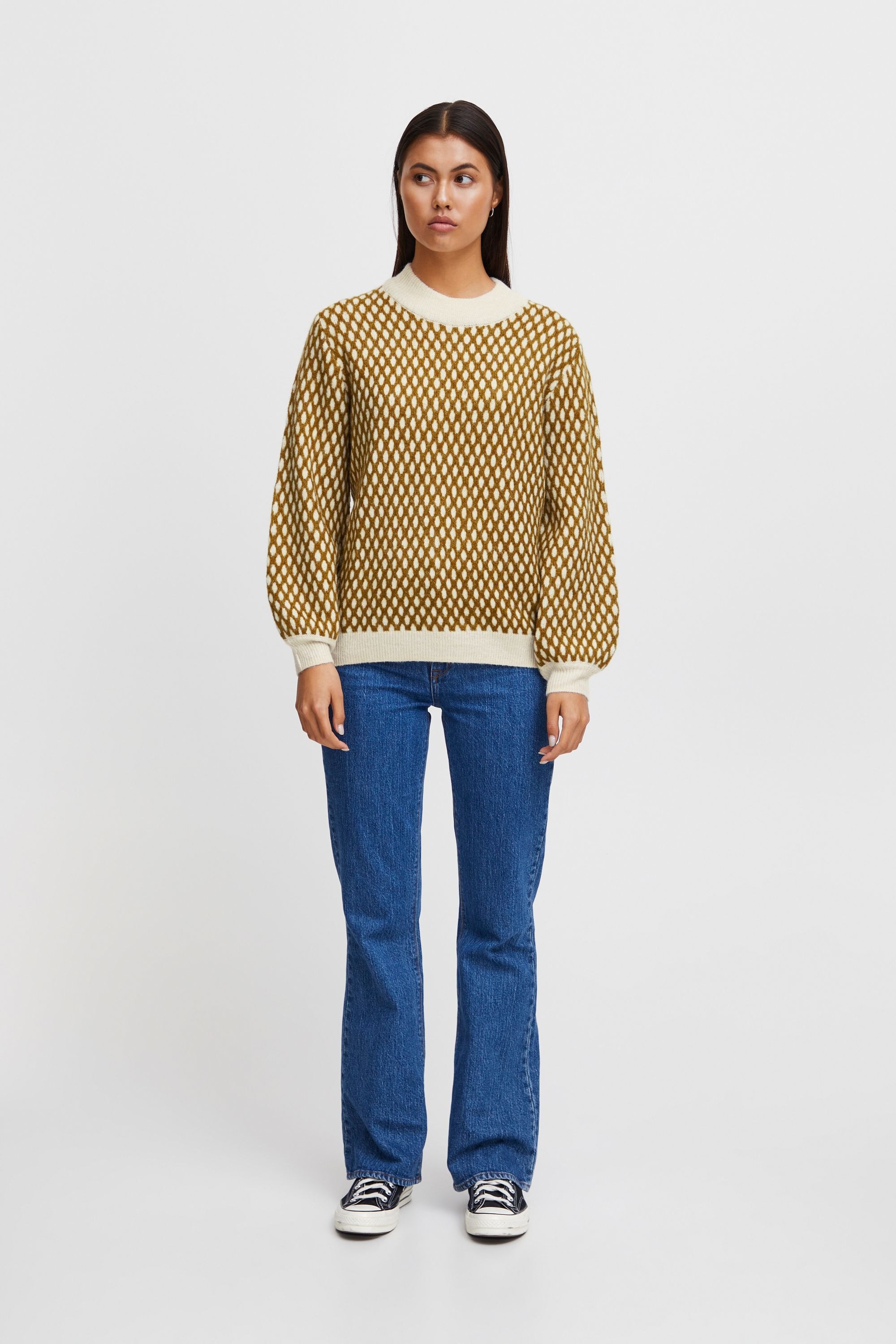 Ichi Strickfleece-Pullover »Strickpullover IHKamara«