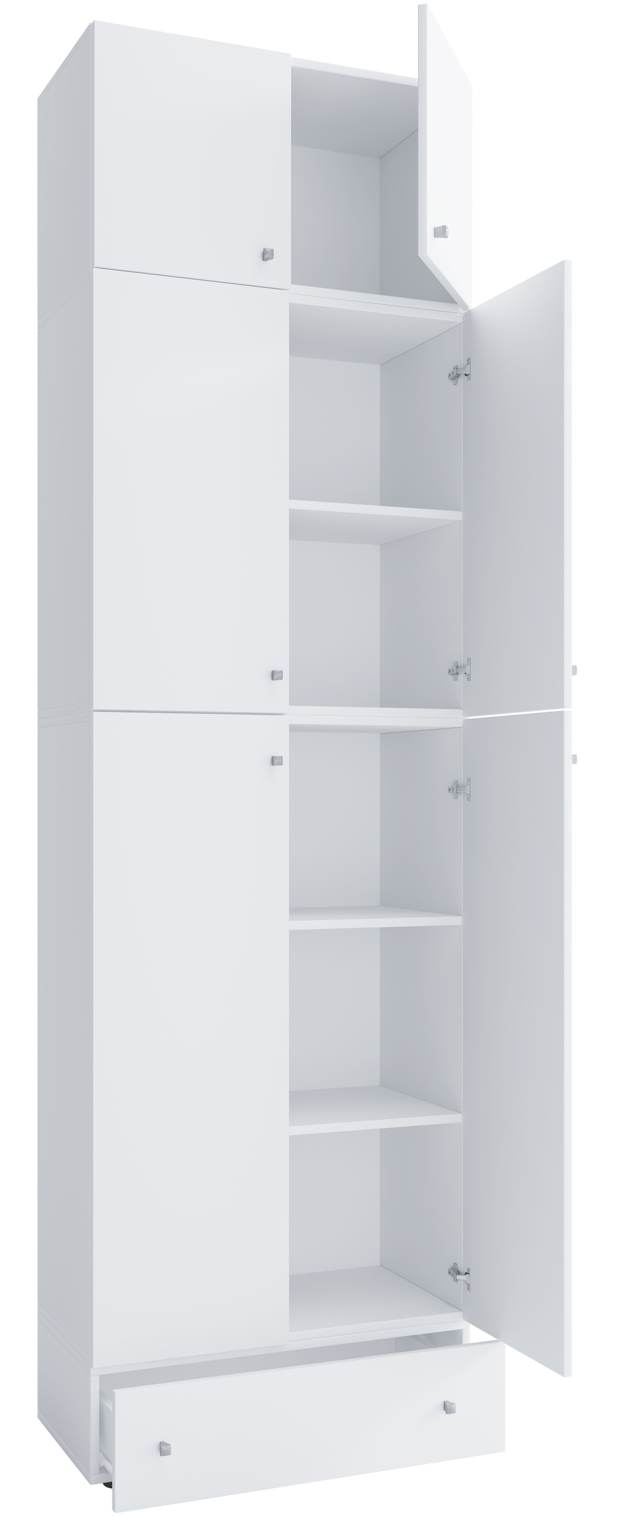 VCM Aktenschrank »VCM XXXL Büroschrank mit 5 Fächern mit Aufsatz und Schublade | moderner Aktenschrank mit Drehtüren | Maße ca. H. 240 x B. 70 x T. 39 cm ¿ Lona 5-Fach«, (1 St.)