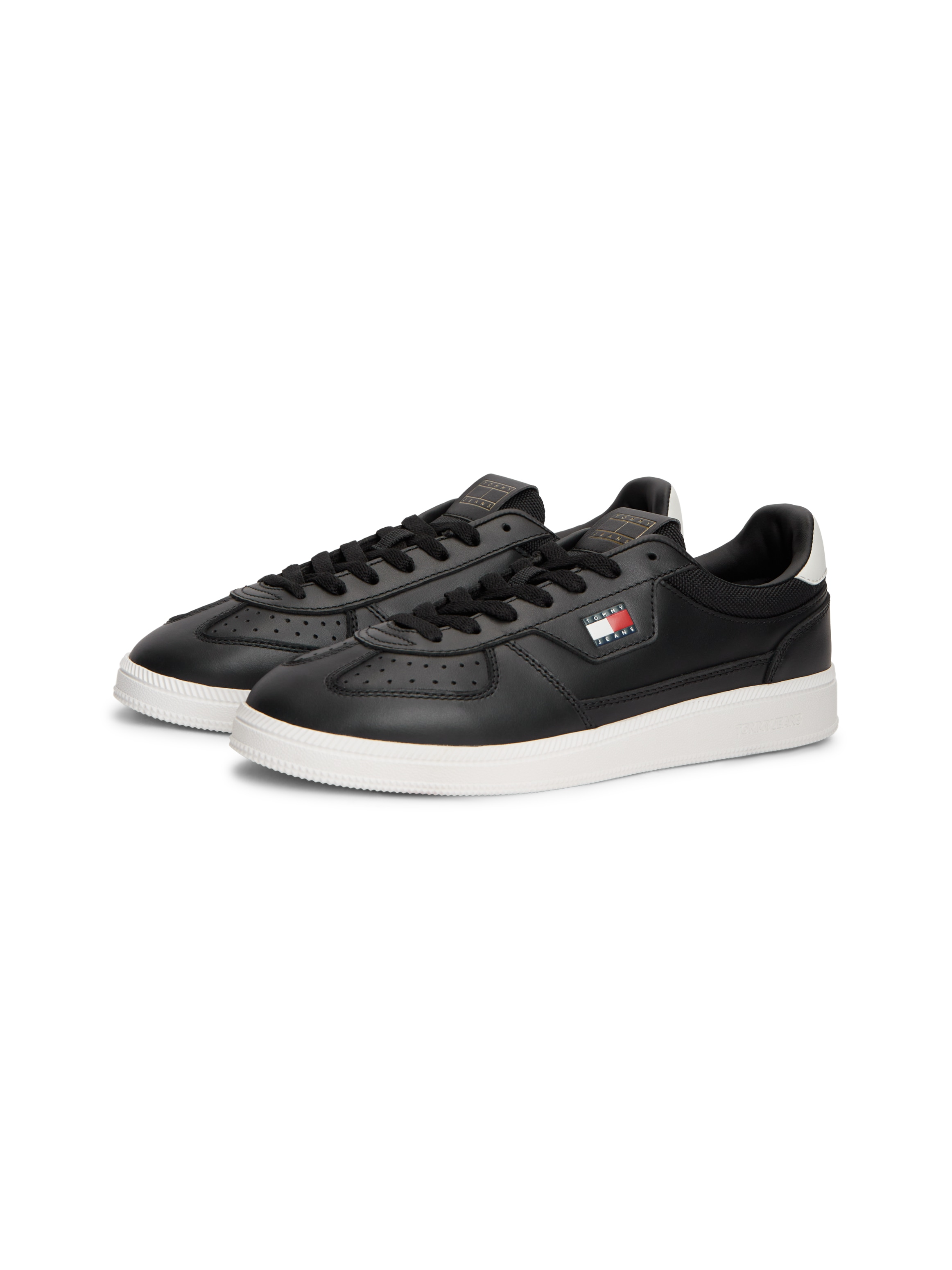 Tommy Jeans Sneaker »THE GREENWICH EDGE CORE LTH«  Freizeitschuh, Halbschuh, Schnürschuh mit Lochmuster