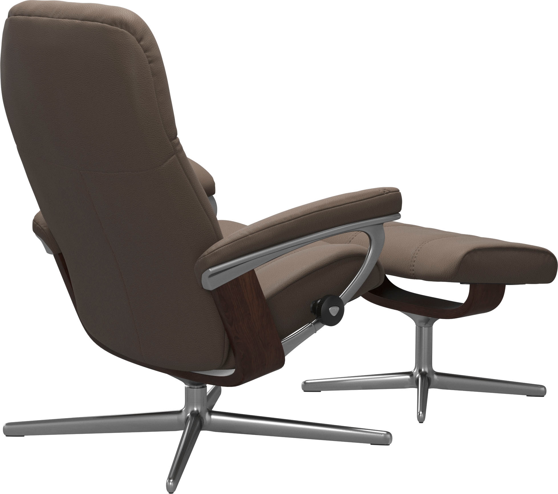 Stressless® Fußhocker »Consul« mit Cross Base, Größe S, M & L, Holzakzent Braun