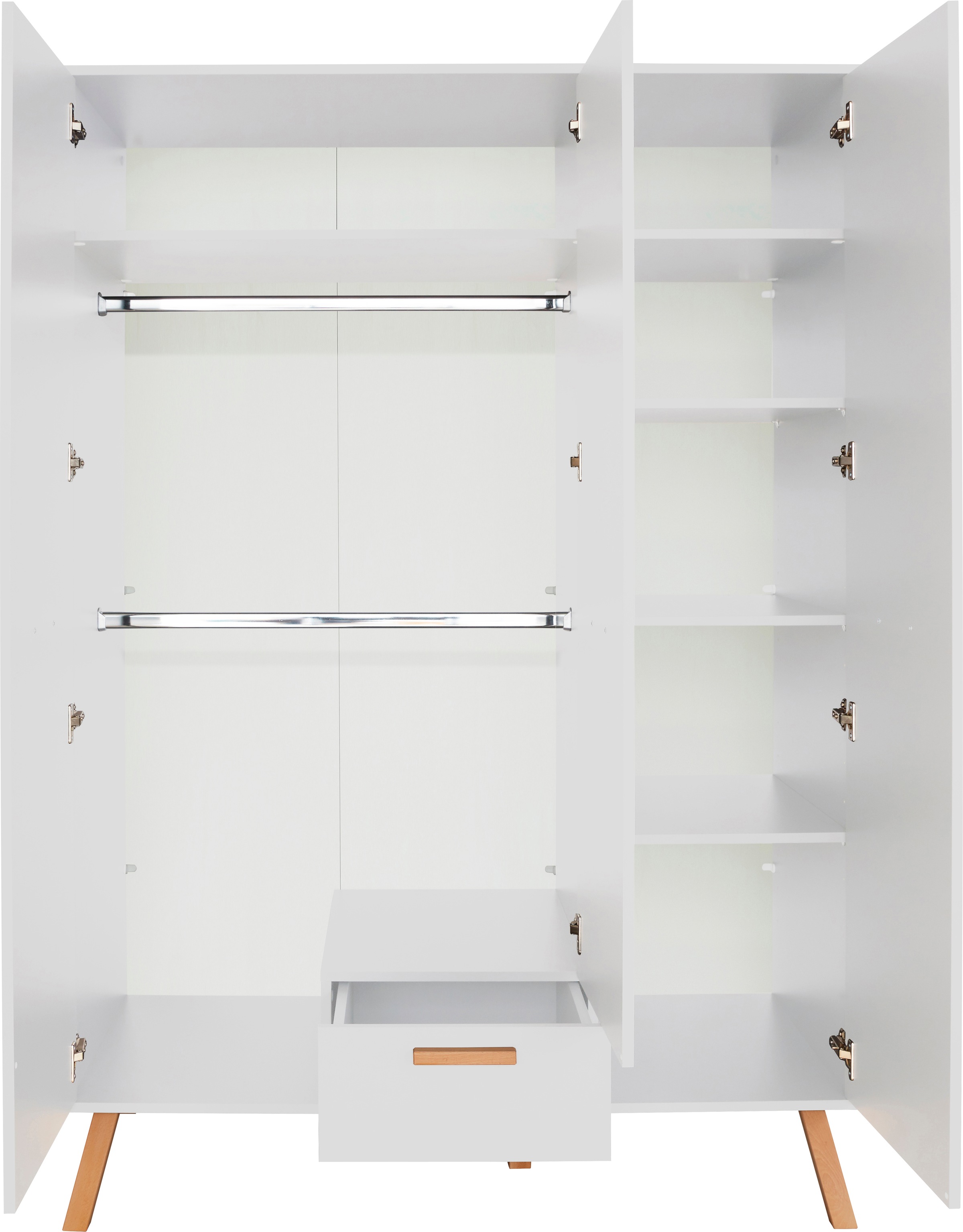 trendteam Babymöbel-Set »Mats«, (Set, 3 tlg., Bett, Wickelkommode, Schrank)
