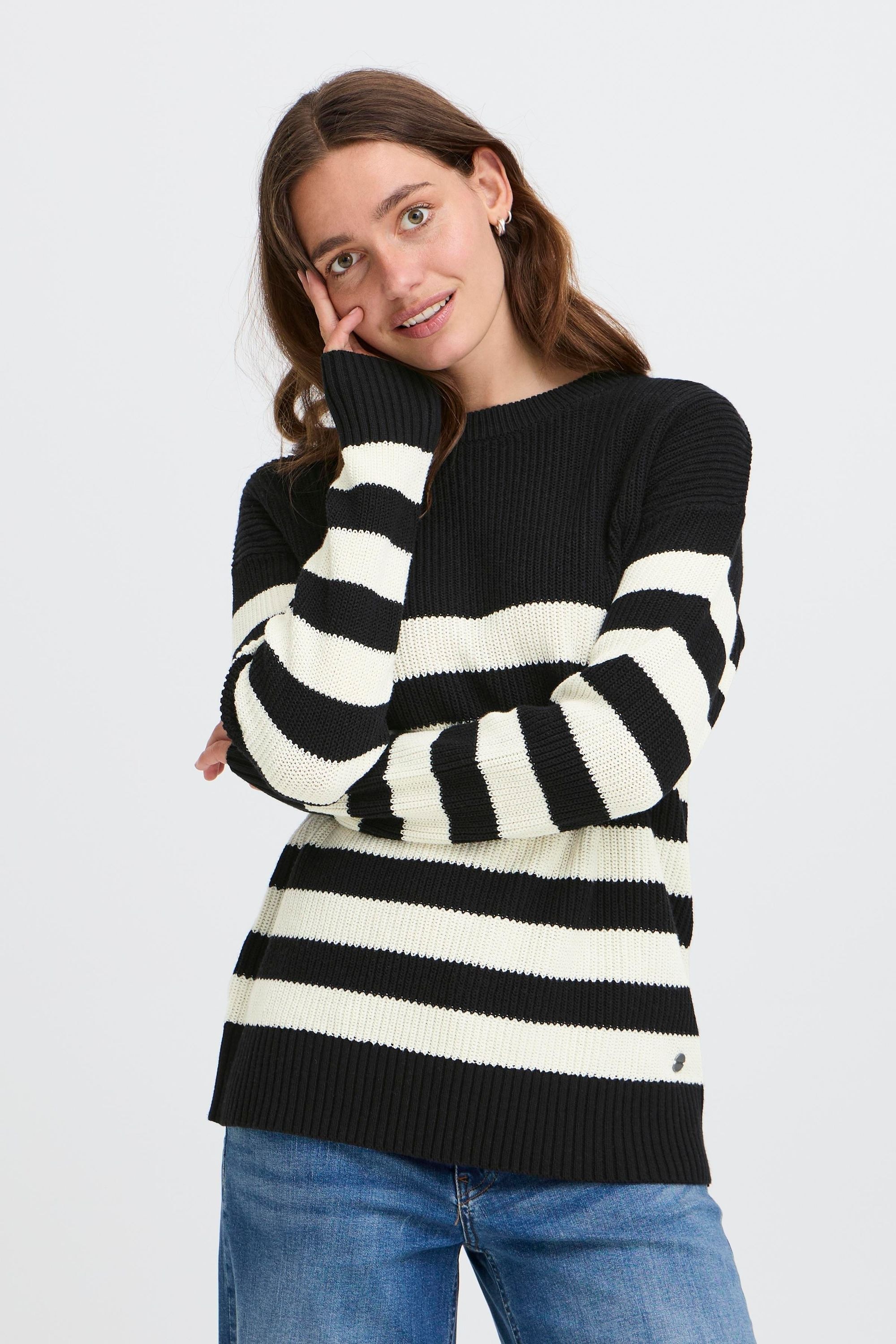 OXMO Strickfleece-Pullover »Strickpullover OXKAVINA«