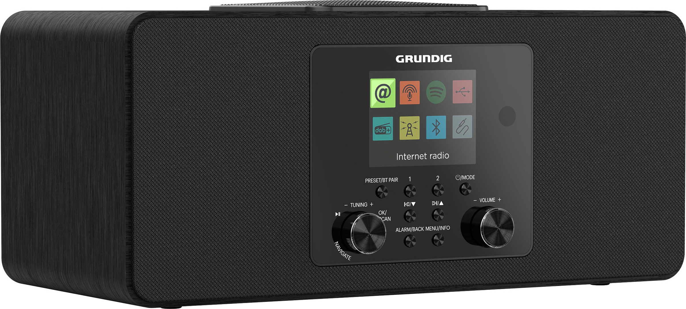 Grundig Internet-Radio »DTR 6100«, (Bluetooth-WLAN Internetradio-Digitalradio (DAB+)-UKW mit RDS-Automatische Senderverfolgung 28 W)