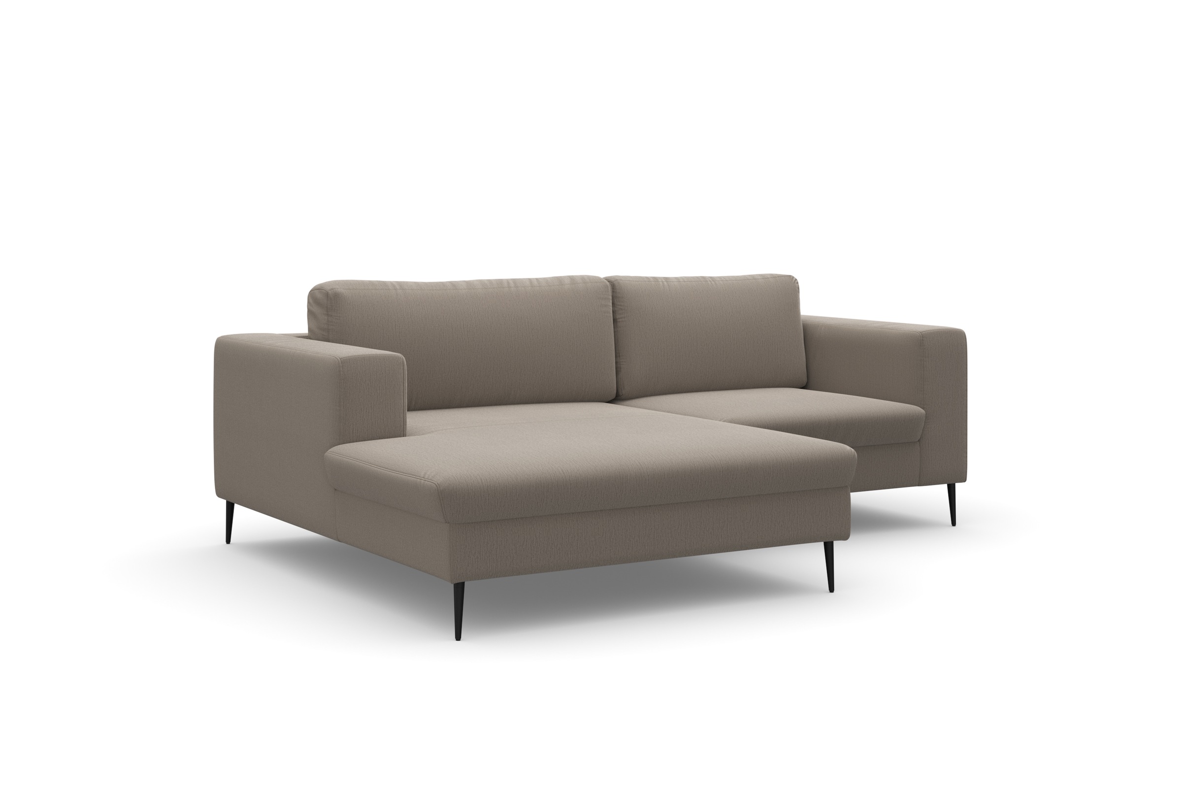 DOMO collection Ecksofa »Modica kompakt und elegant, Breite 244, L-Form« moderne Optik mit extrabreiter Recamiere, auch in Cord