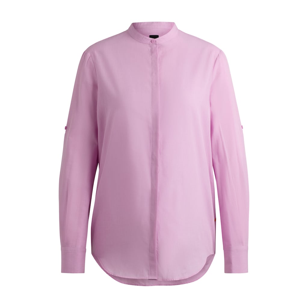 BOSS ORANGE Klassische Bluse »C_Befelize_21«, Premium Damenmode mit verstellbaren Ärmeln