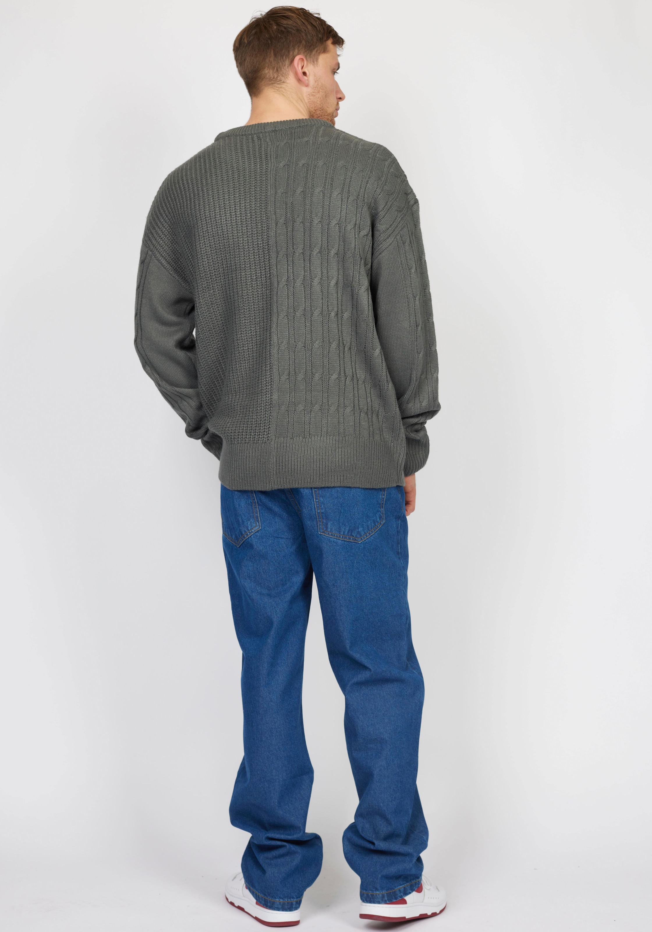 DENIM PROJECT Strickpullover, mit Zopfmuster