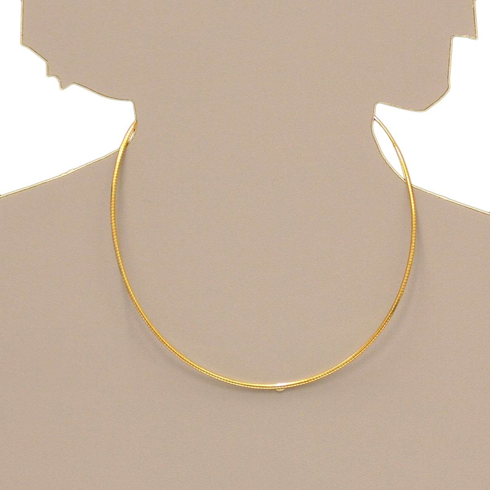 OSTSEE-SCHMUCK Halsreif »- Omega 2,2 mm - Silber 925/000, vergoldet -,«
