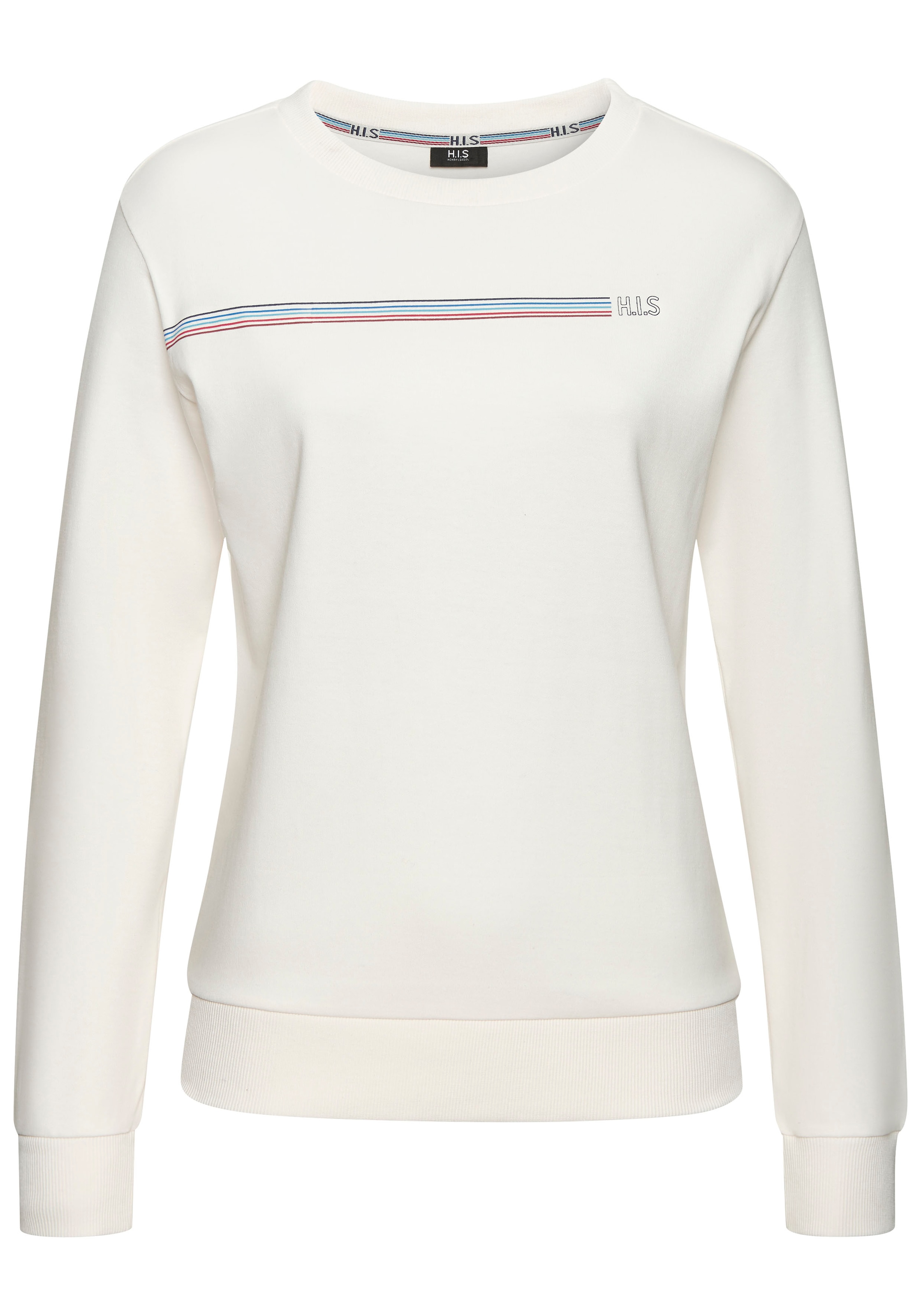 H.I.S Sweatshirt, Basic mit Logodruck, Loungewear