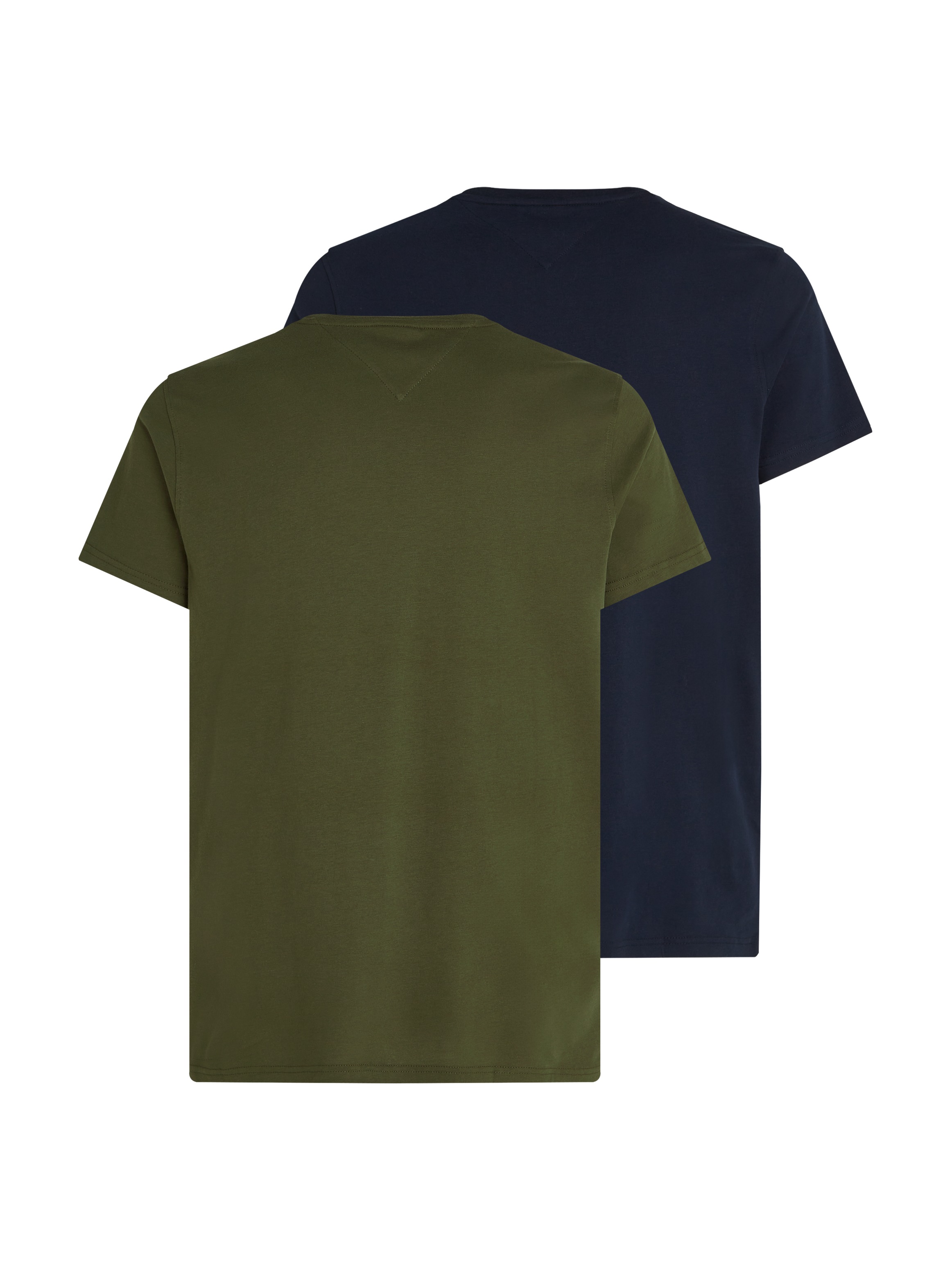 Tommy Jeans Plus T-Shirt »TJM XSLIM 2PACK JERSEY TEE EXT«, (Packung, 2 tlg.), Markenstickerei