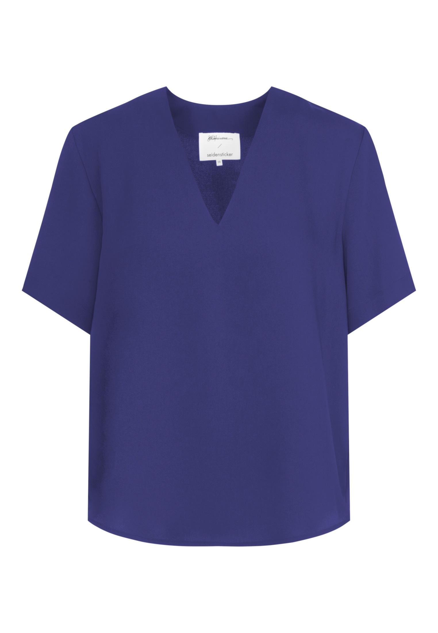 seidensticker Shirtbluse »Schwarze Rose« Kurzarm V-Neck Uni