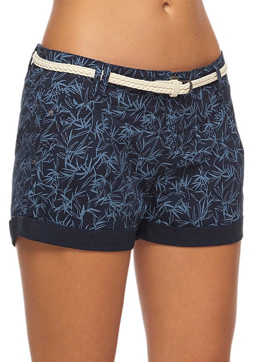 Ragwear Shorts »HEAVEN ORGANIC«, (2 tlg., mit abnehmbarem Gürtel), mit Umschlagsaum