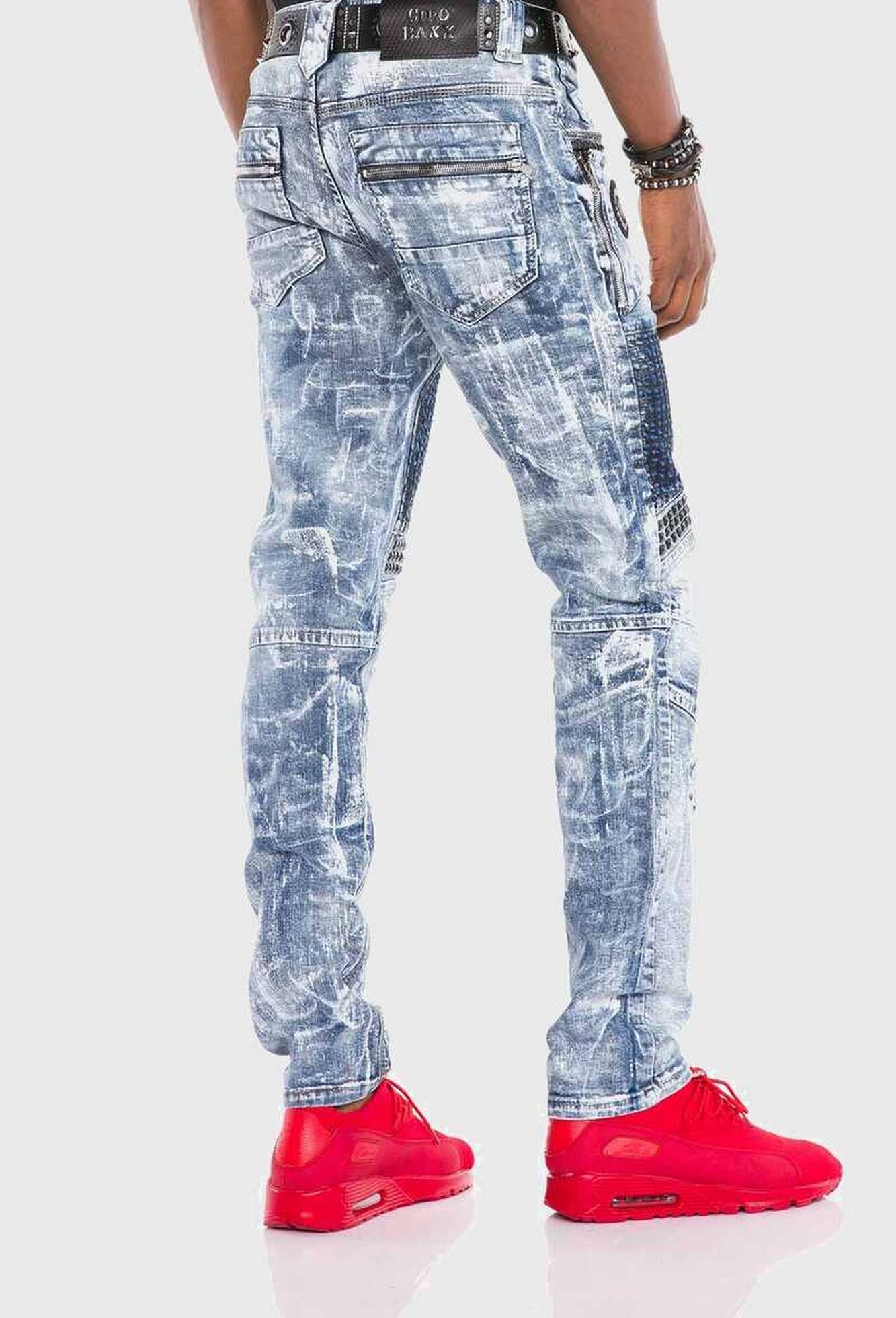 Cipo & Baxx Slim-fit-Jeans »Cipo & Baxx Jeans« mit Ziersteinen