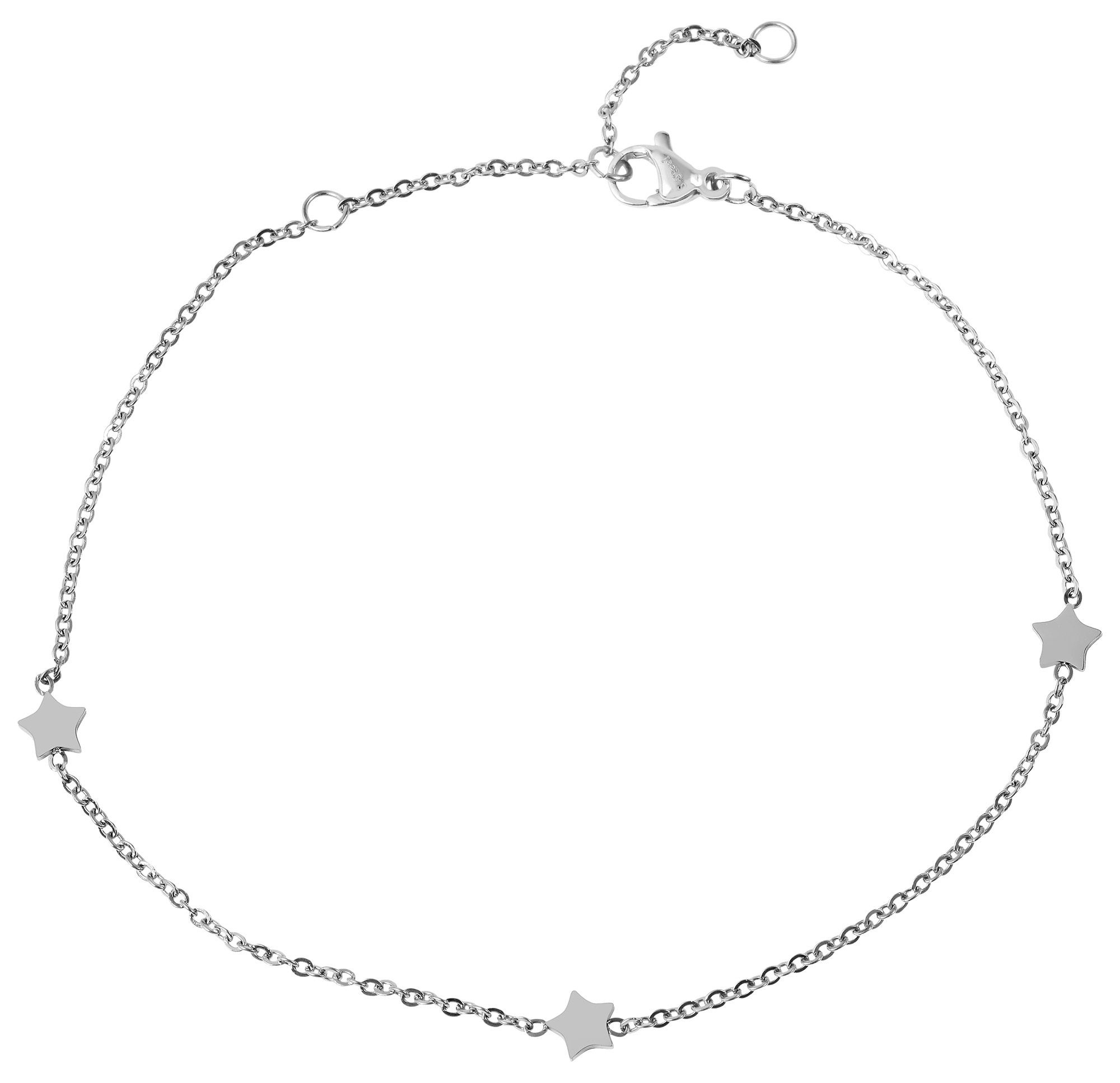 Adelia´s Armband »Damen Armband ¿ Stern aus Edelstahl 22 cm«