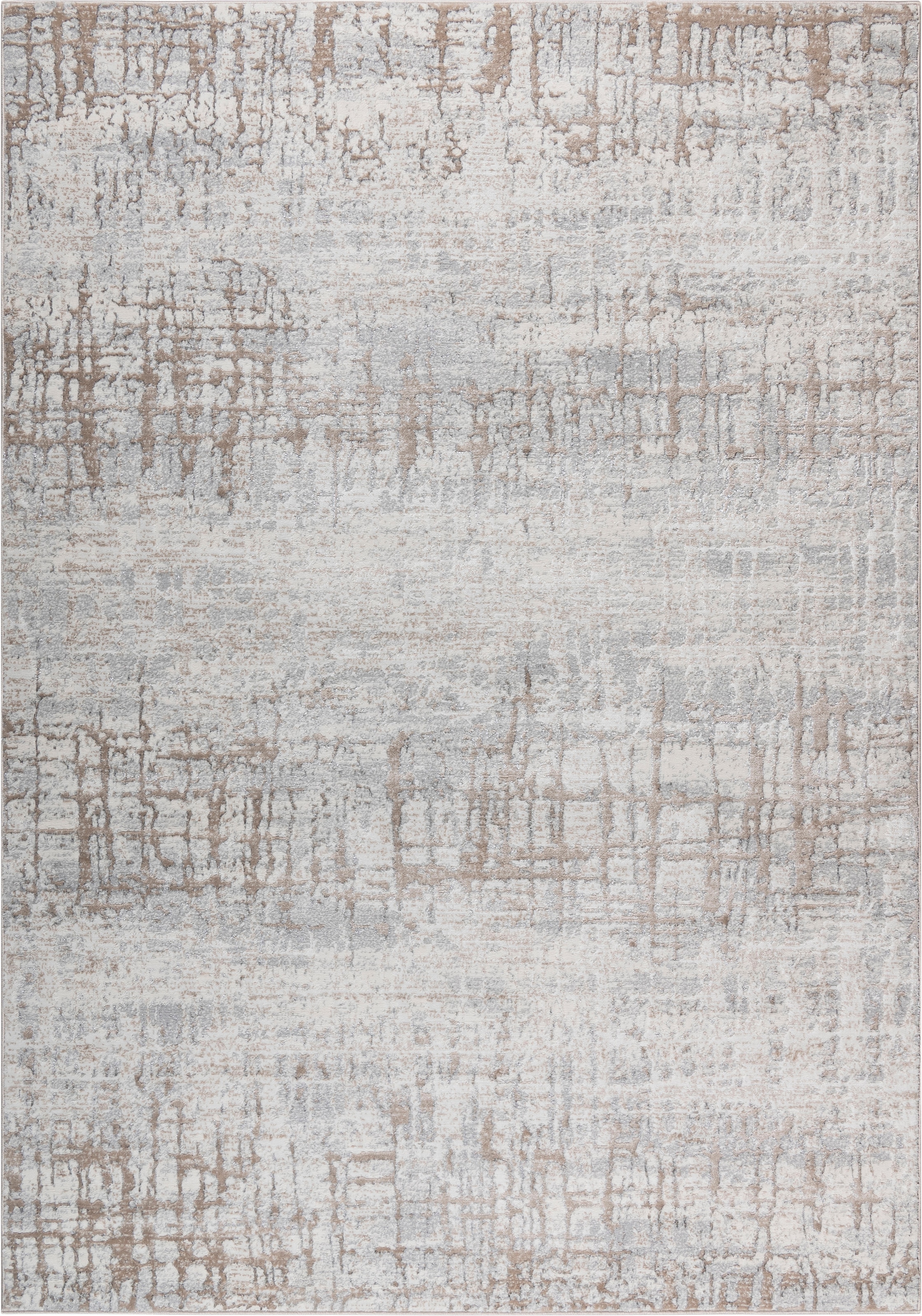 my home Teppich »Serafine« rechteckig 12 mm Höhe Vintage, dezenter Glanz, Hoch-Tief-Struktur, Schrumpf Carving-Effekt